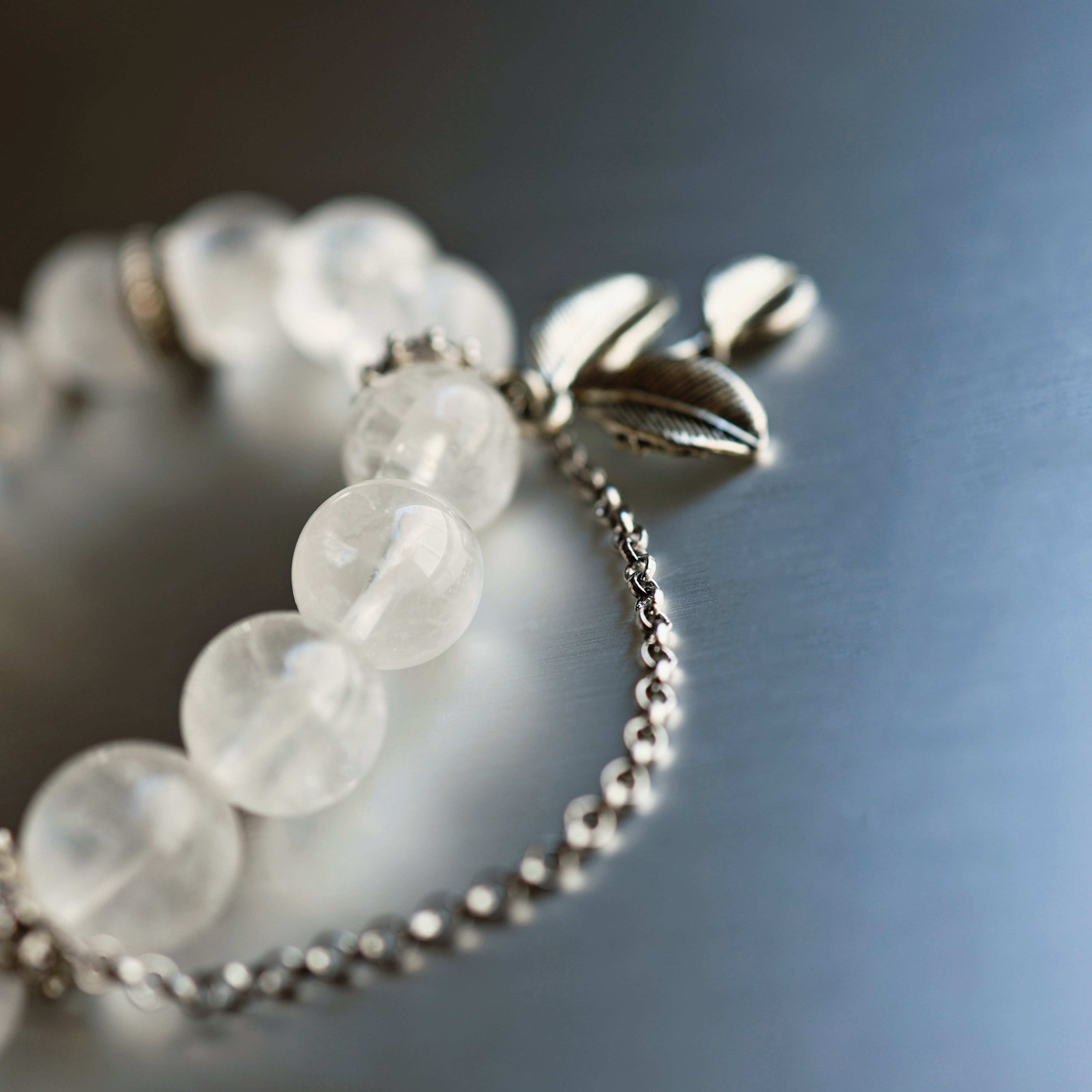 White Phantom Quartz Bracelet | Career Growth · Fortune · Clarity