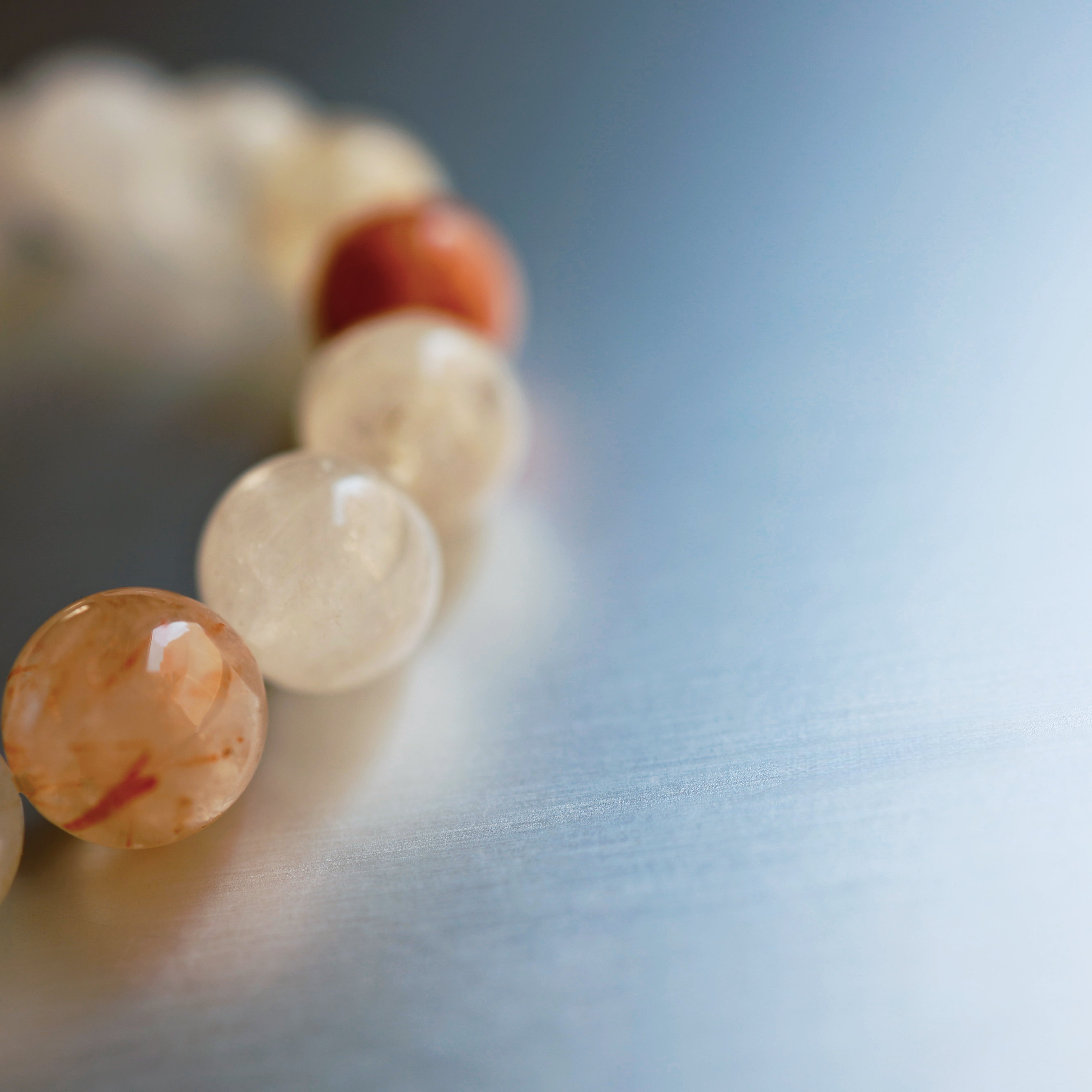 Snow Frost Rutilated Quartz Bracelet | Attracts Wealth · Boosts Charisma · Purifies Energy