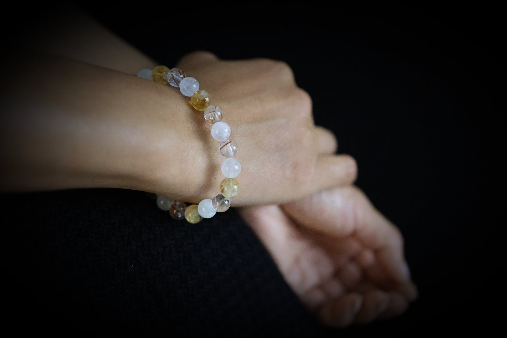 Yellow Azeztulite Bracelet | Supports Wealth Growth · Boosts Confidence. Attracts Good Fortune