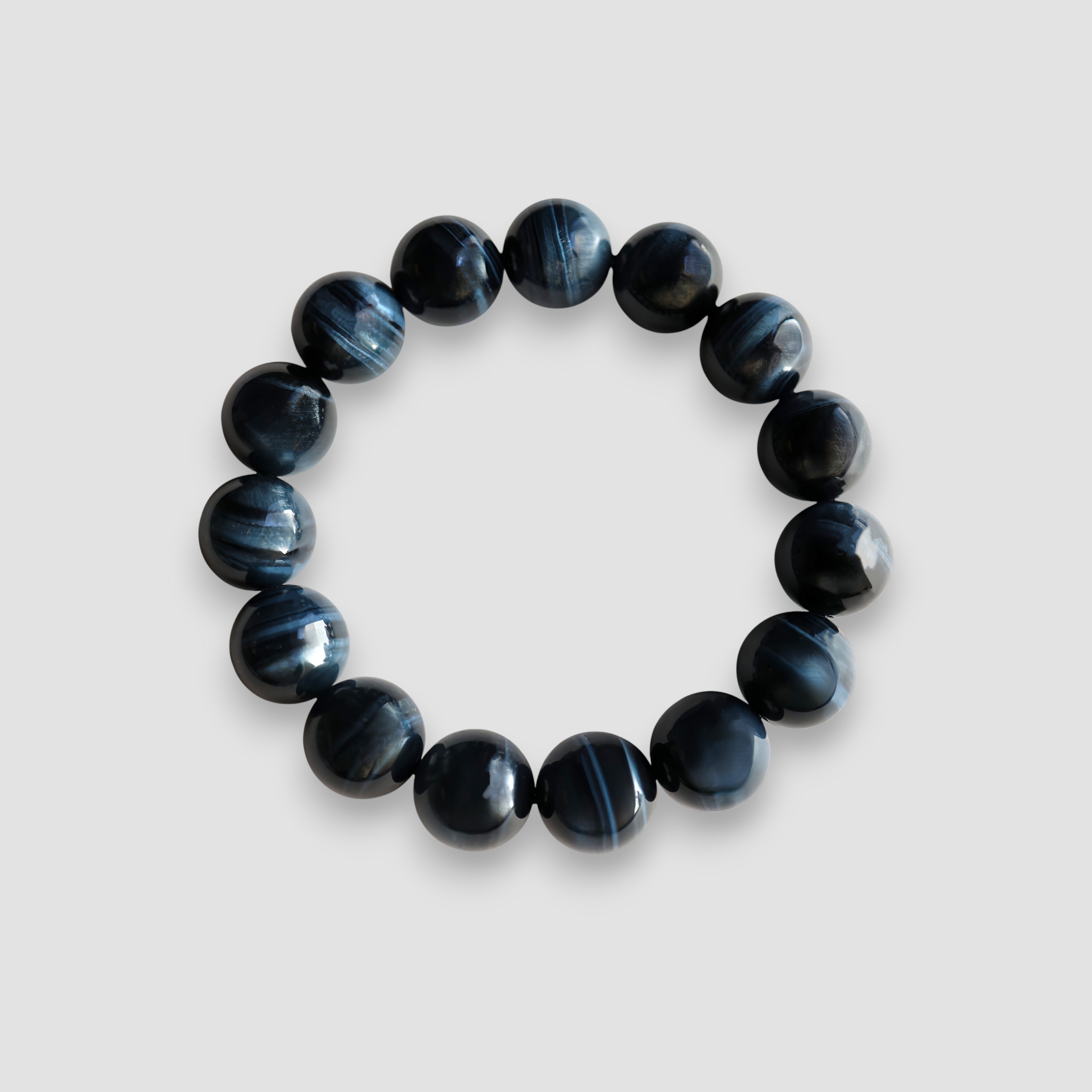 Blue Tiger’s Eye Crystal Bracelet | Anxiety Relief . Mental Clarity . Energy Protection