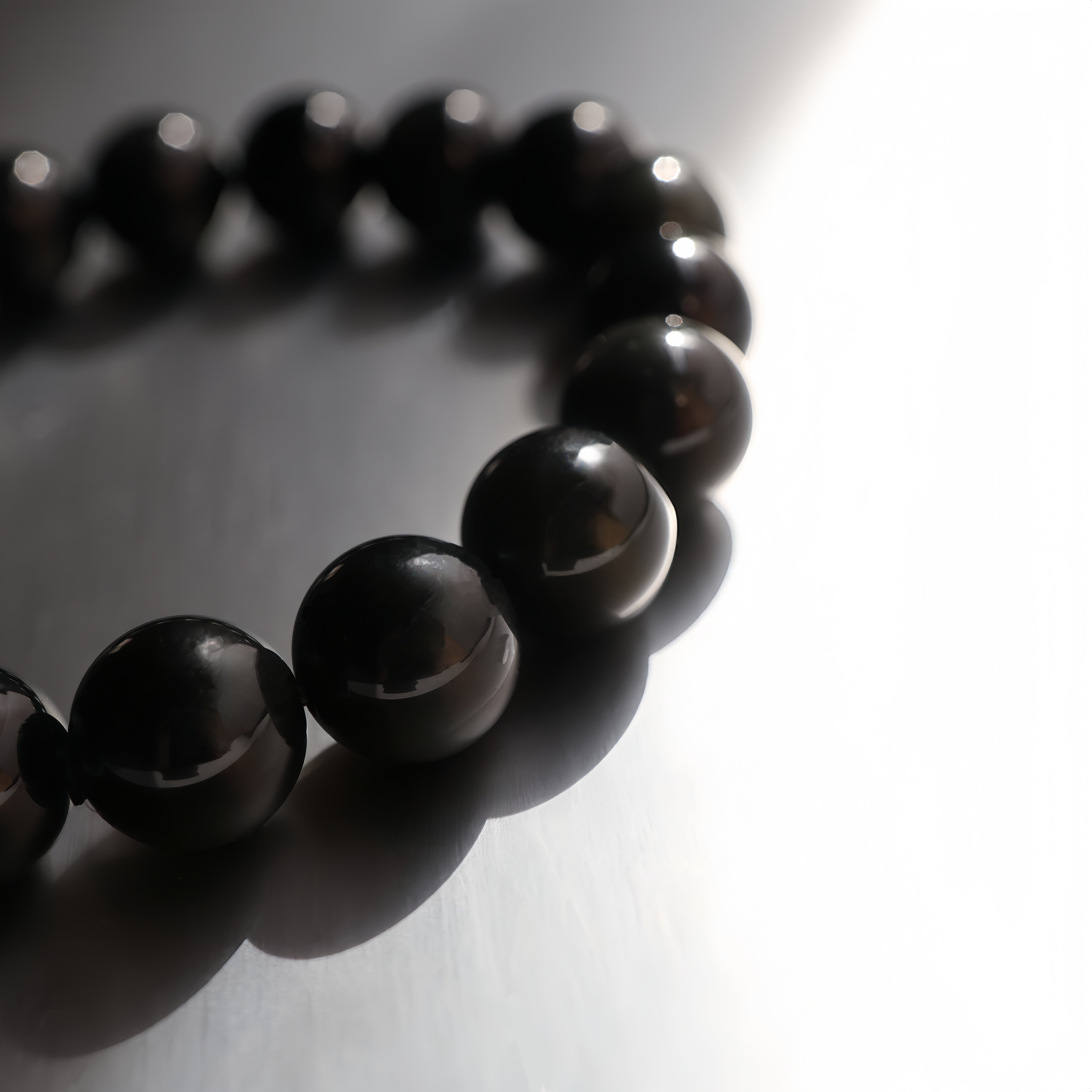 Natural Black Obsidian Bracelet | Energy Protection · Grounding · Emotional Balance
