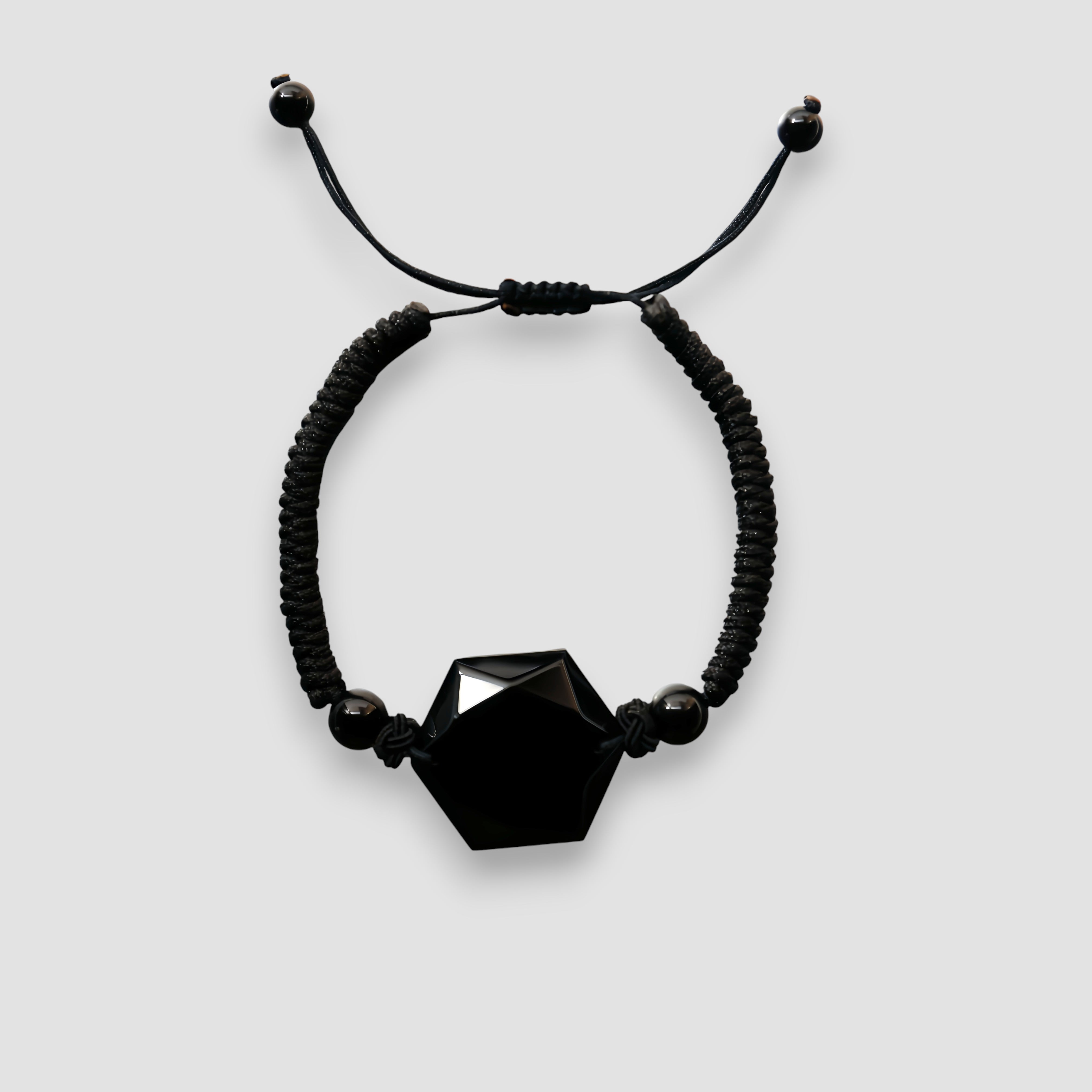 Natural Black Obsidian Bracelet | Calm · Clarity · Protection