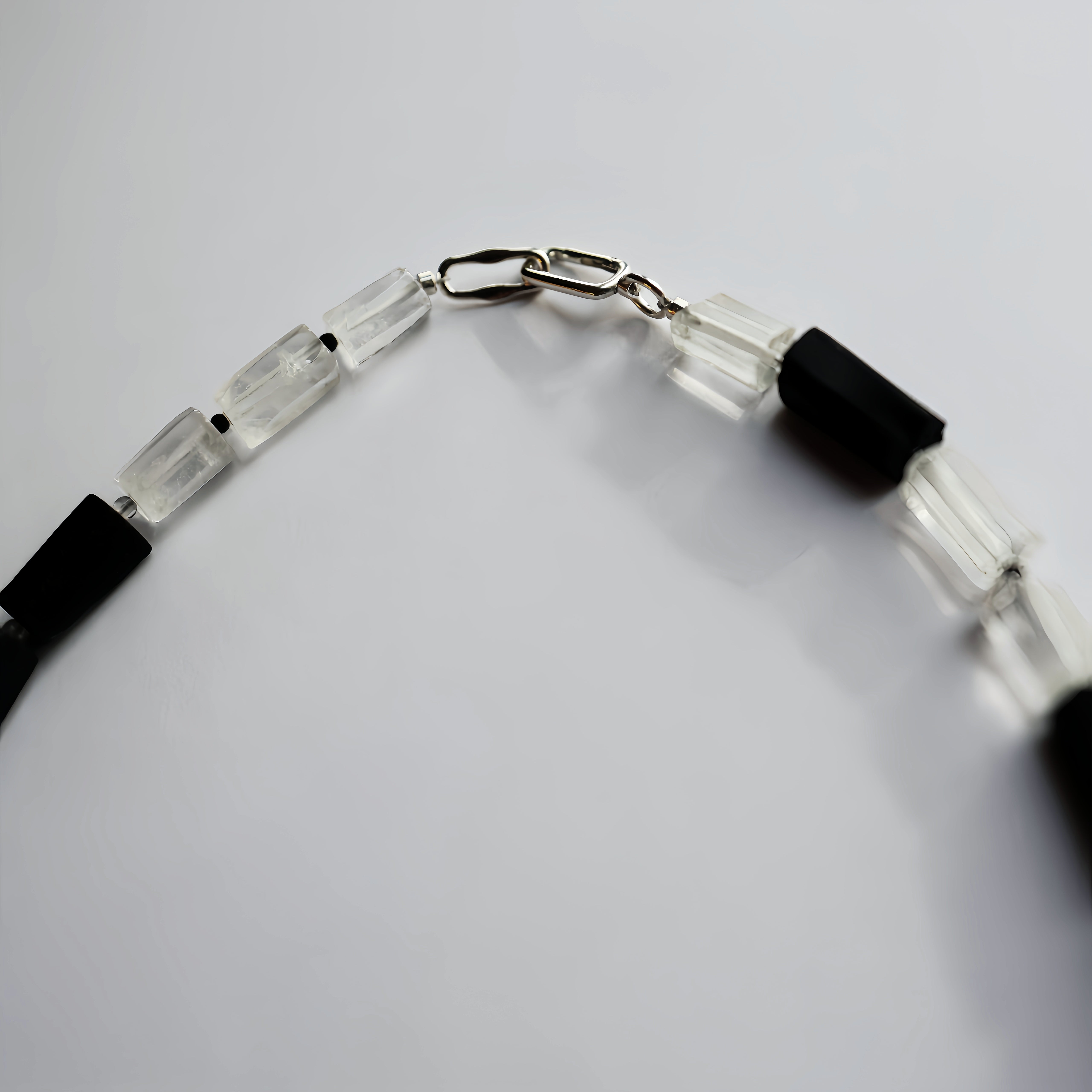 Black Tourmaline & Clear Quartz Necklace | Protection · Balance · Cleanse