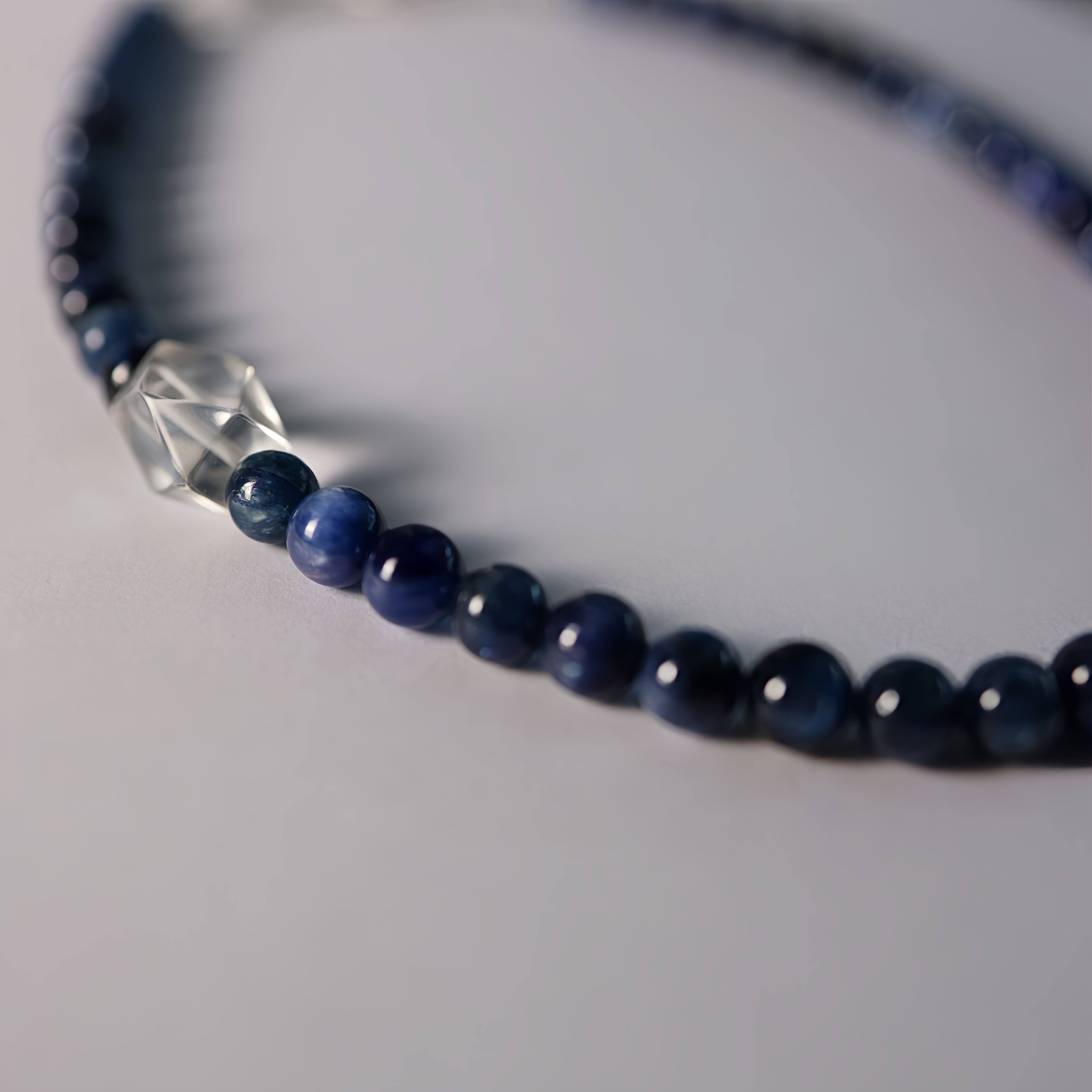 Kyanite & Clear Quartz Necklace | Stone of Faith · Clarity · Balance