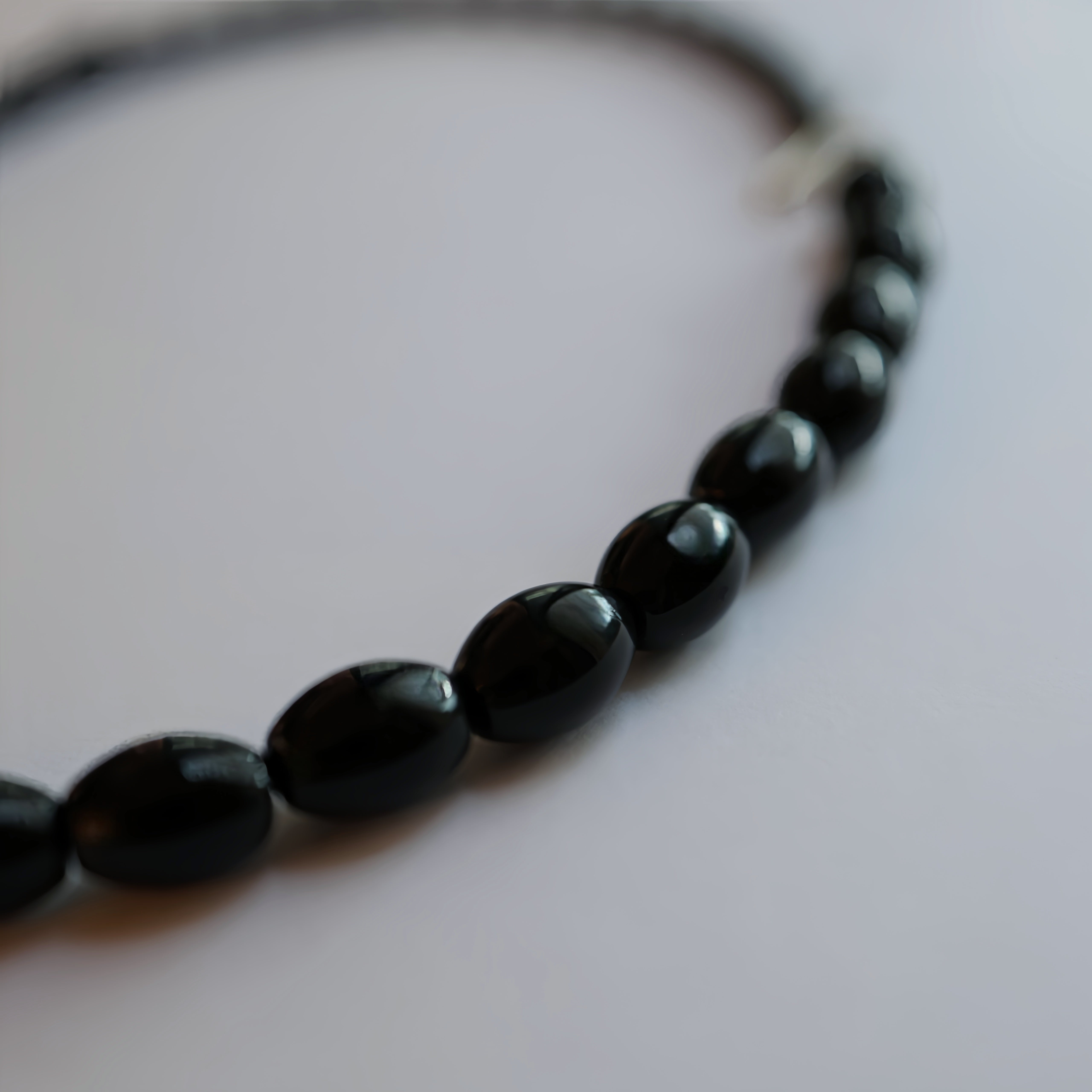 Black Agate Necklace | Stone of Longevity · Protection · Calm Energy