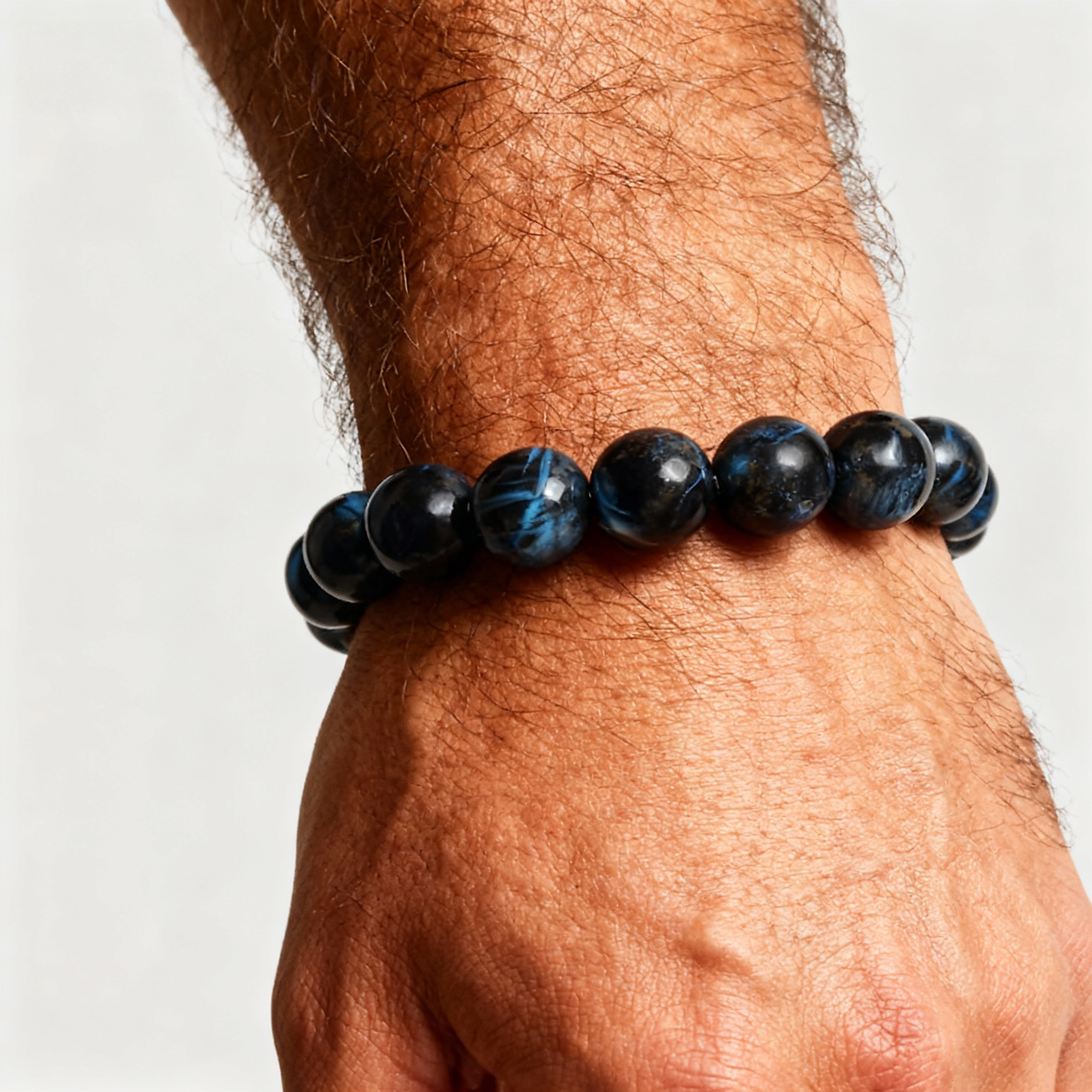 Blue Tiger’s Eye Crystal Bracelet | Anxiety Relief . Mental Clarity . Energy Protection