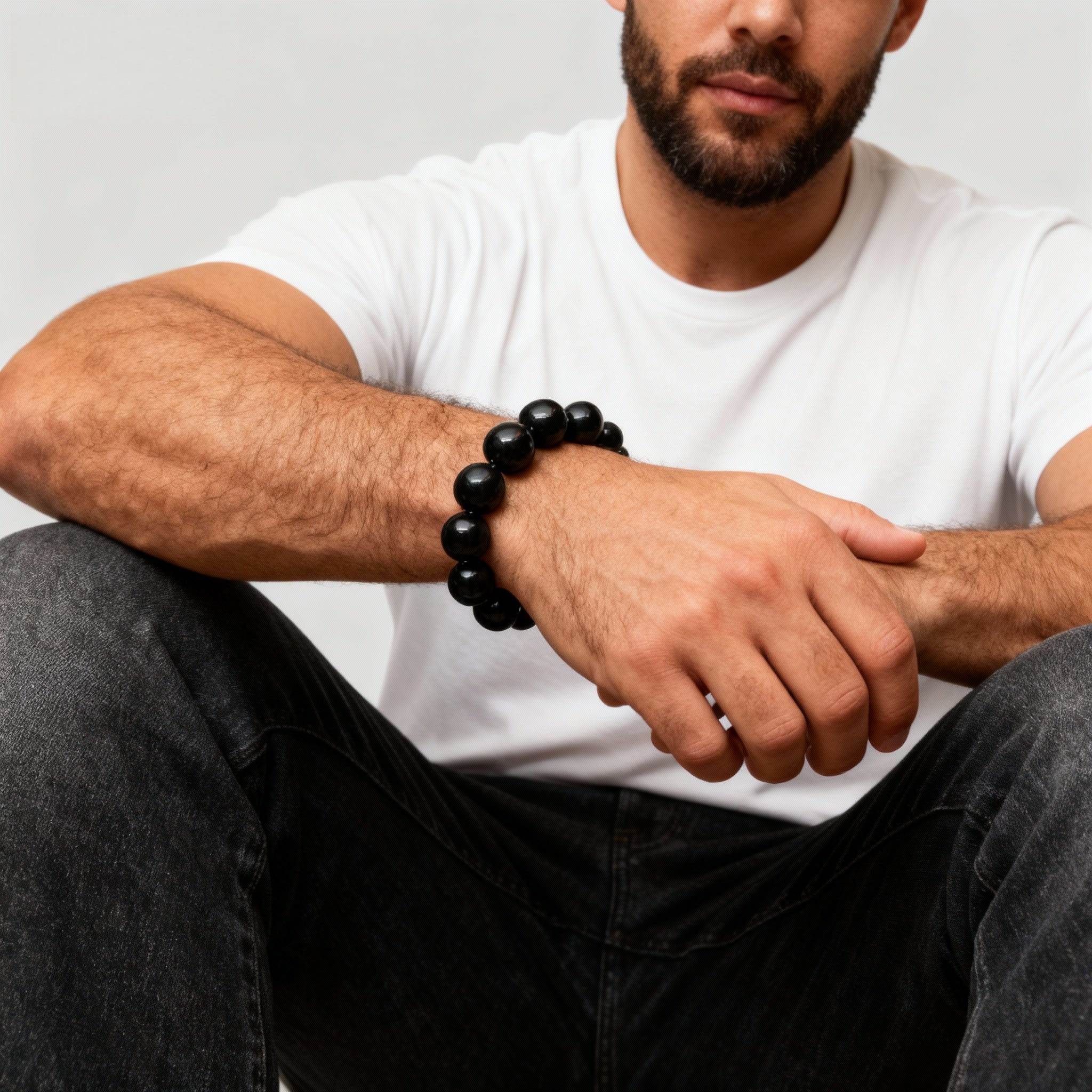 Natural Black Obsidian Bracelet | Energy Protection · Grounding · Emotional Balance