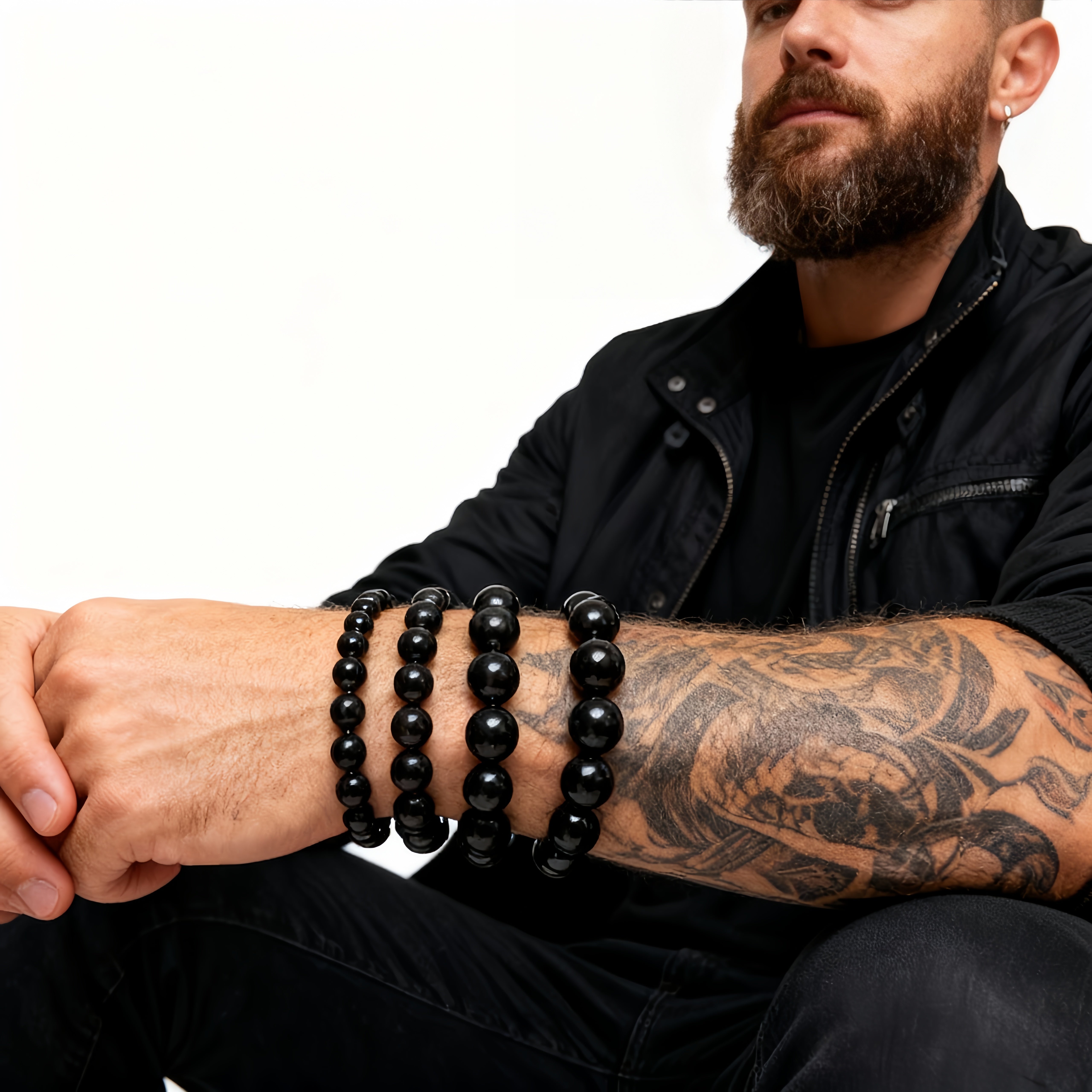Natural Black Obsidian Bracelet | Energy Protection · Grounding · Emotional Balance