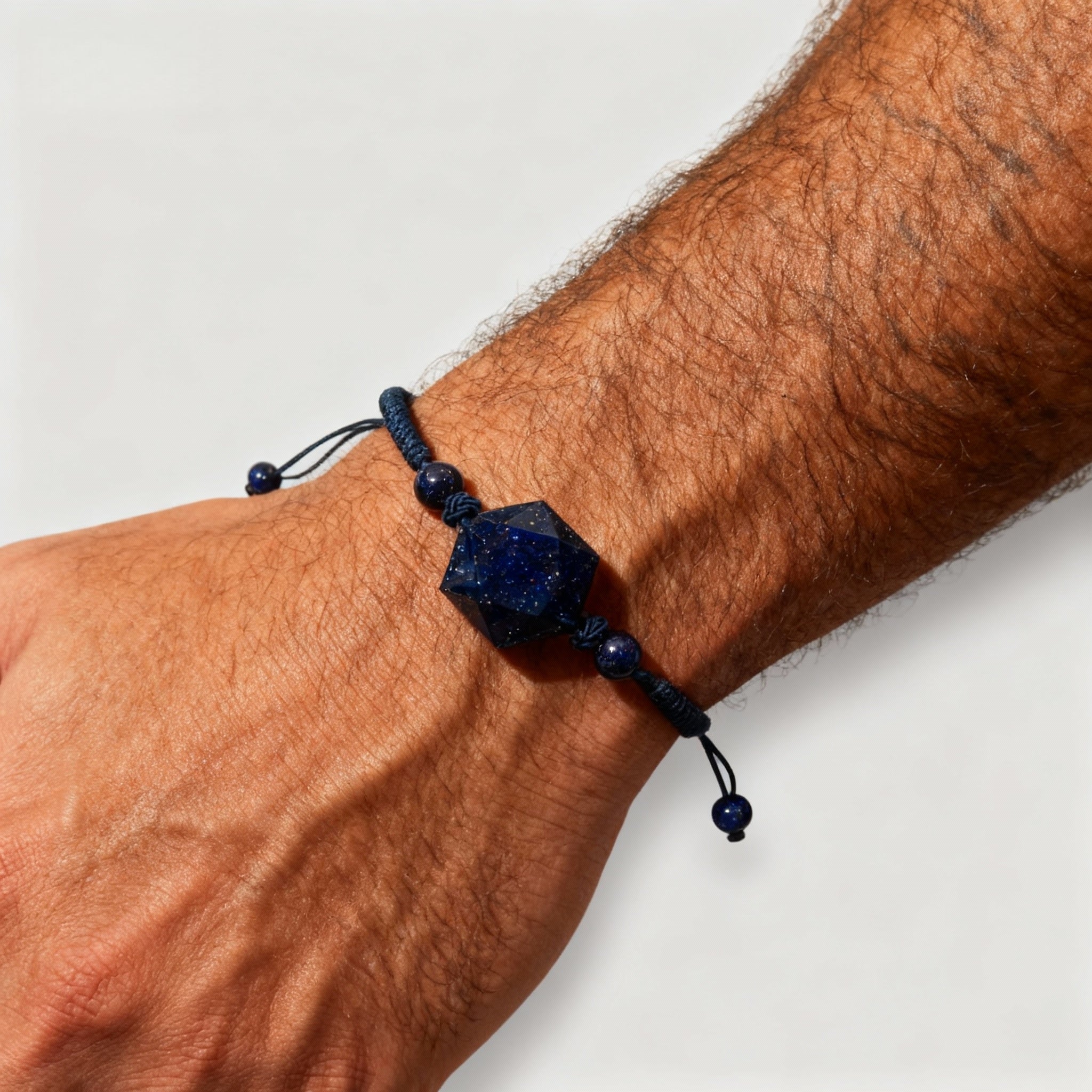 Natural Blue Sandstone Bracelet | Confidence · Calm · Positive Energy