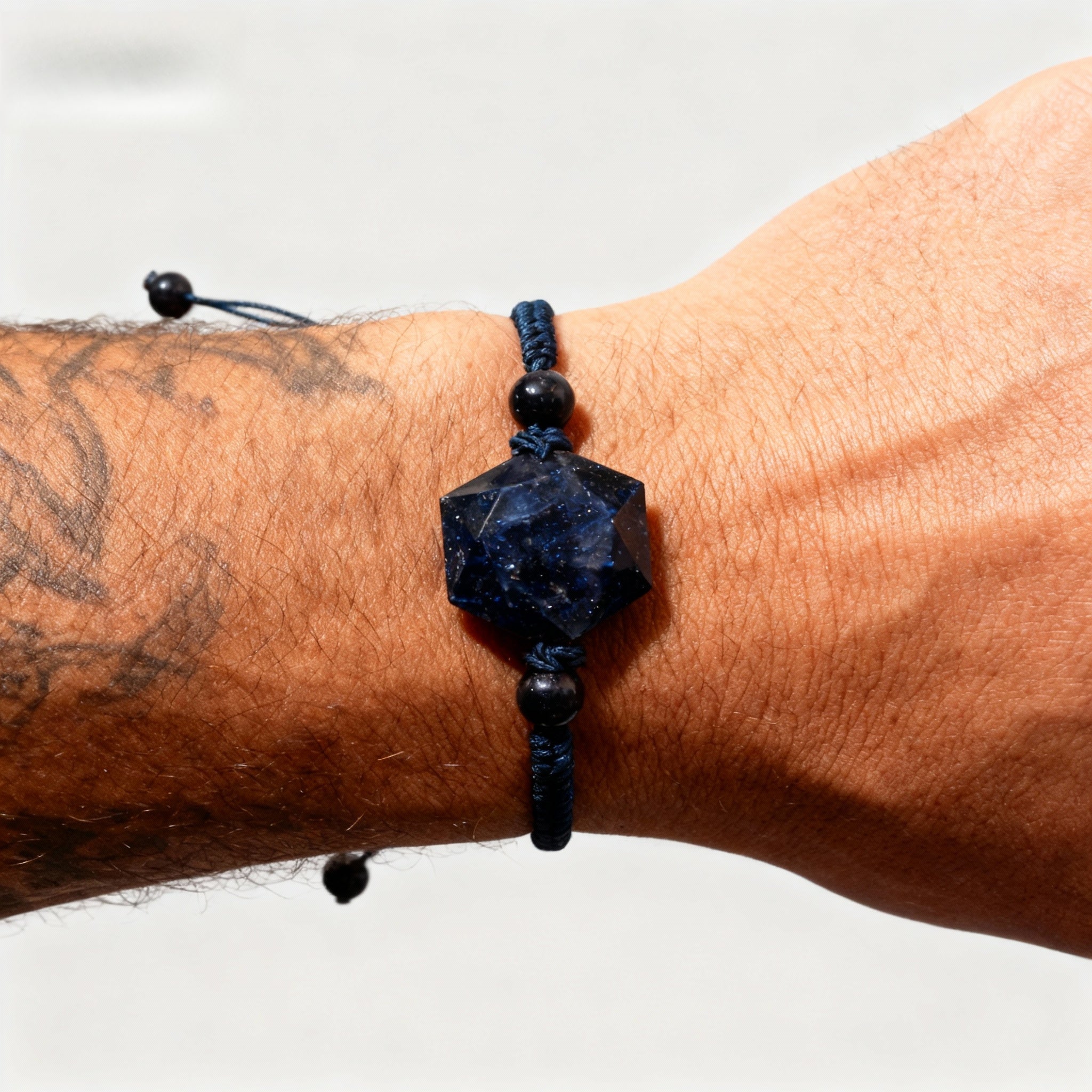 Natural Blue Sandstone Bracelet | Confidence · Calm · Positive Energy