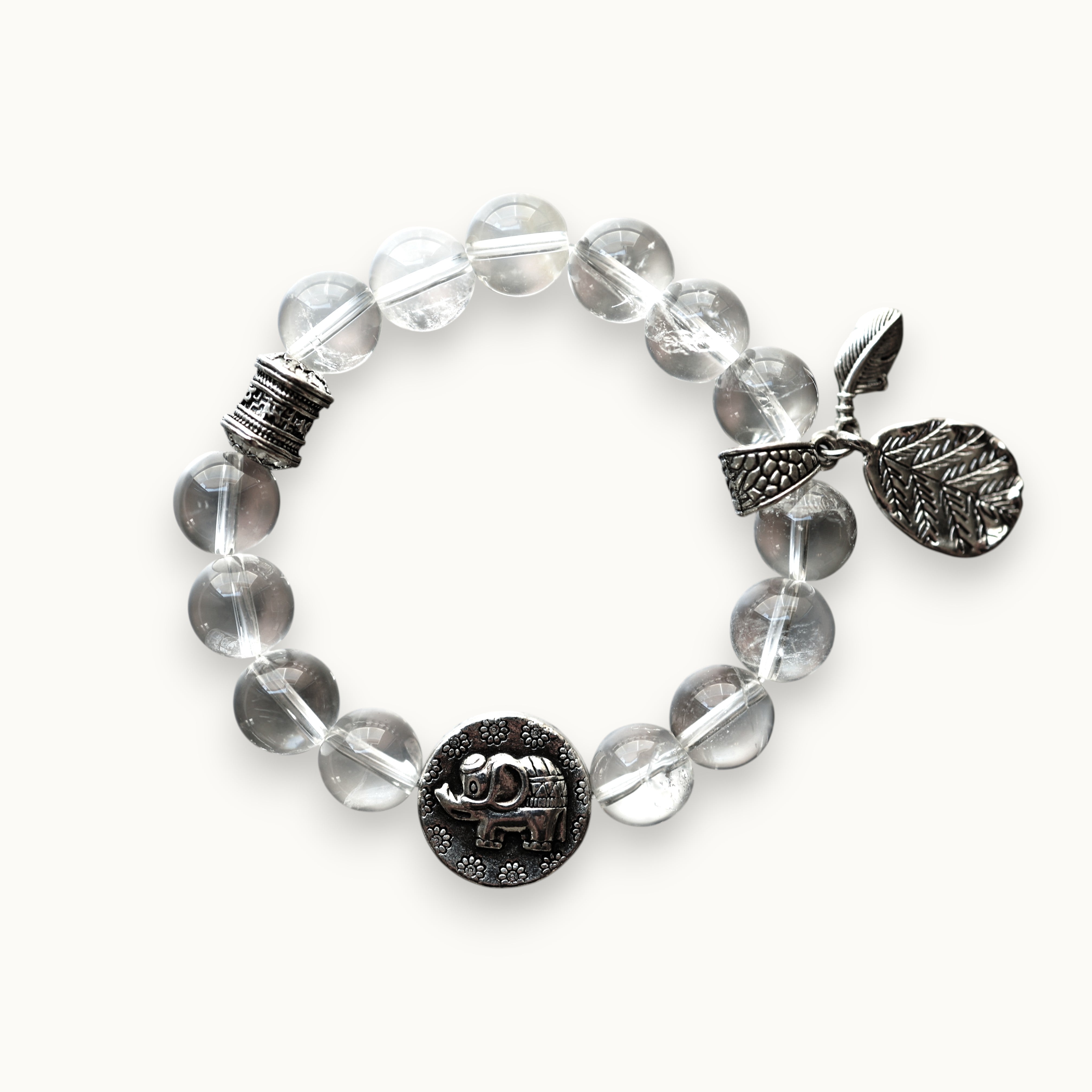 Himalayan White Crystal Bracelet | Purification · Clarity · Immunity