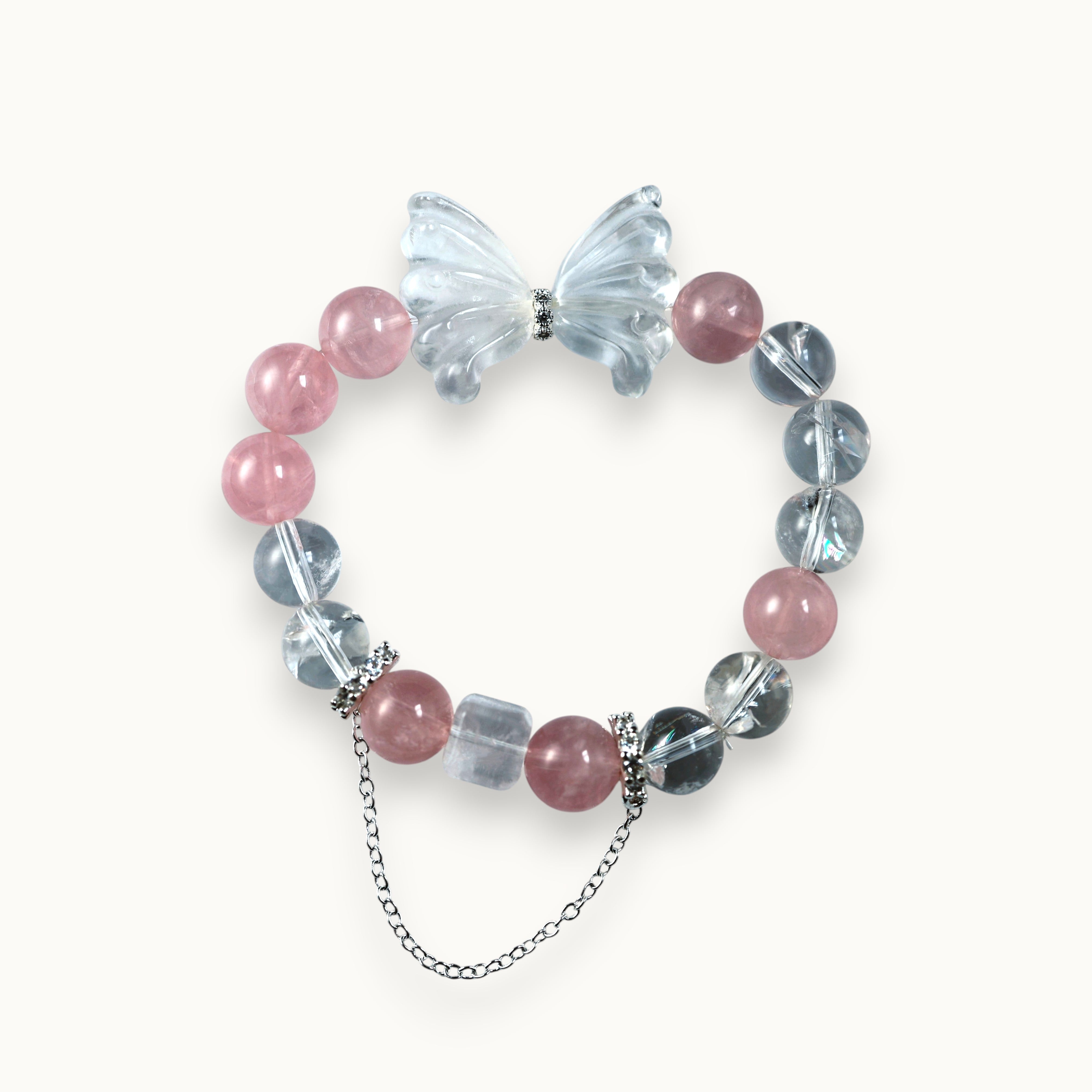 Rose Quartz Crystal Bracelet | Love · Charm · Success
