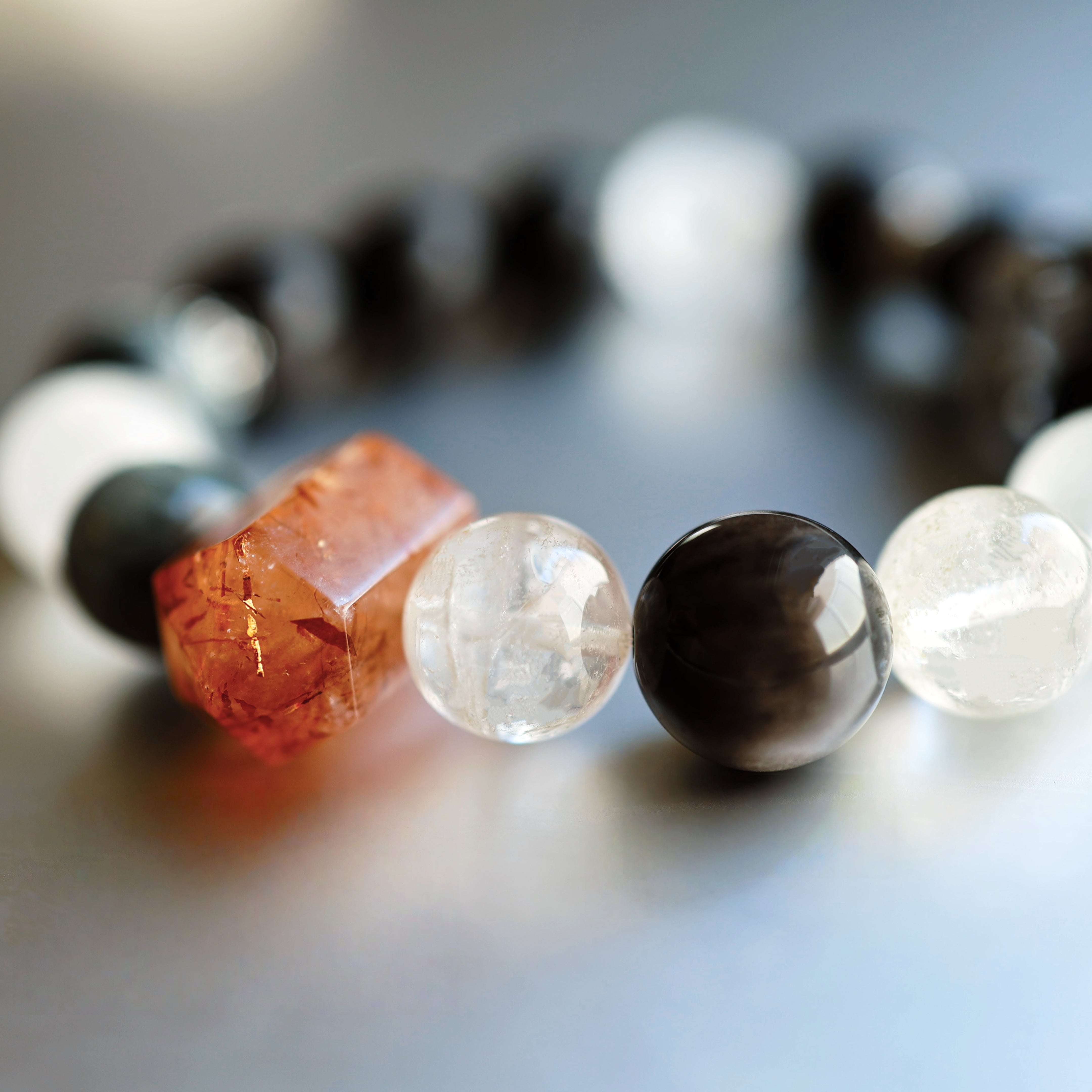 Rutilated Quartz Crystal Bracelet  Wealth|Energy|Clarity