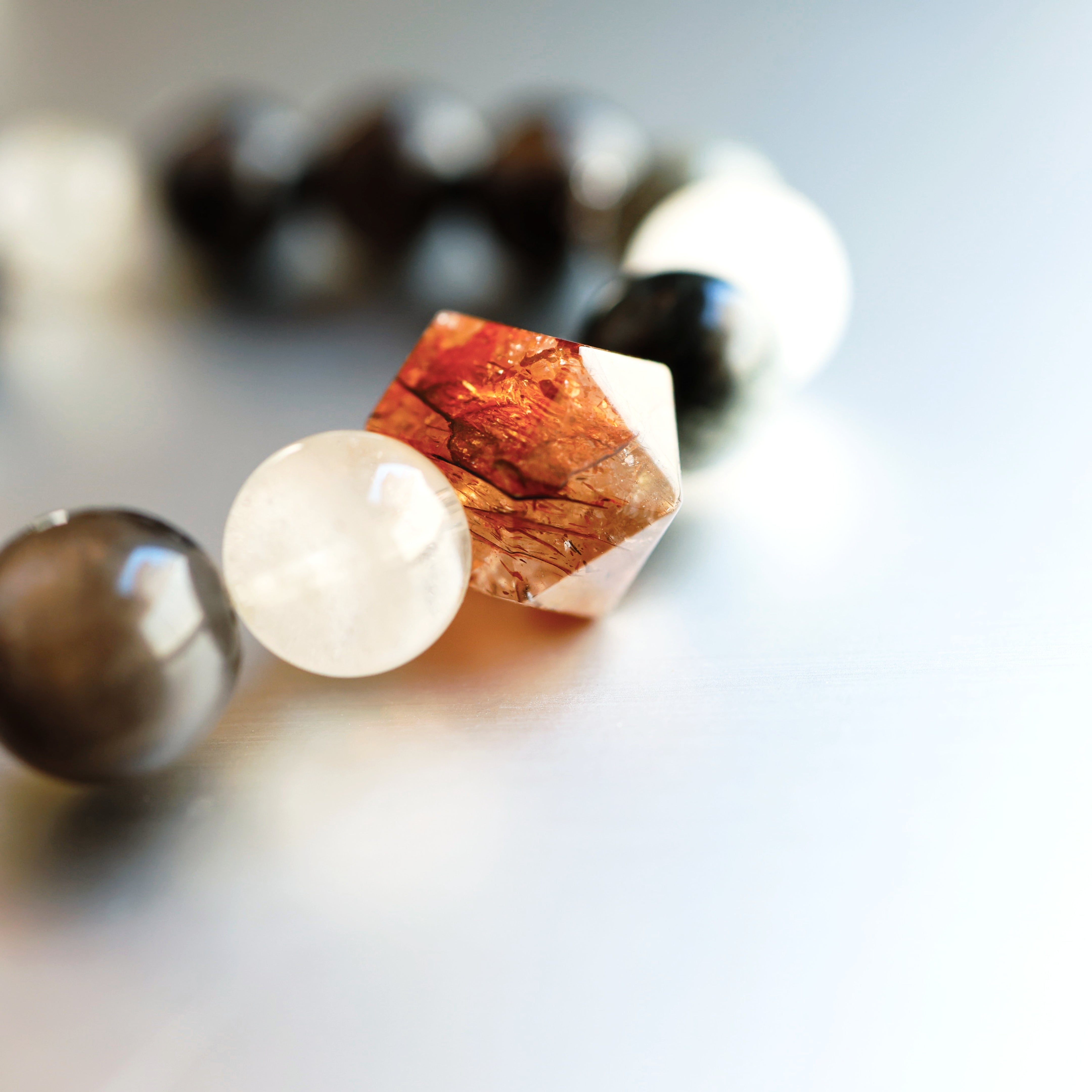Rutilated Quartz Crystal Bracelet  Wealth|Energy|Clarity