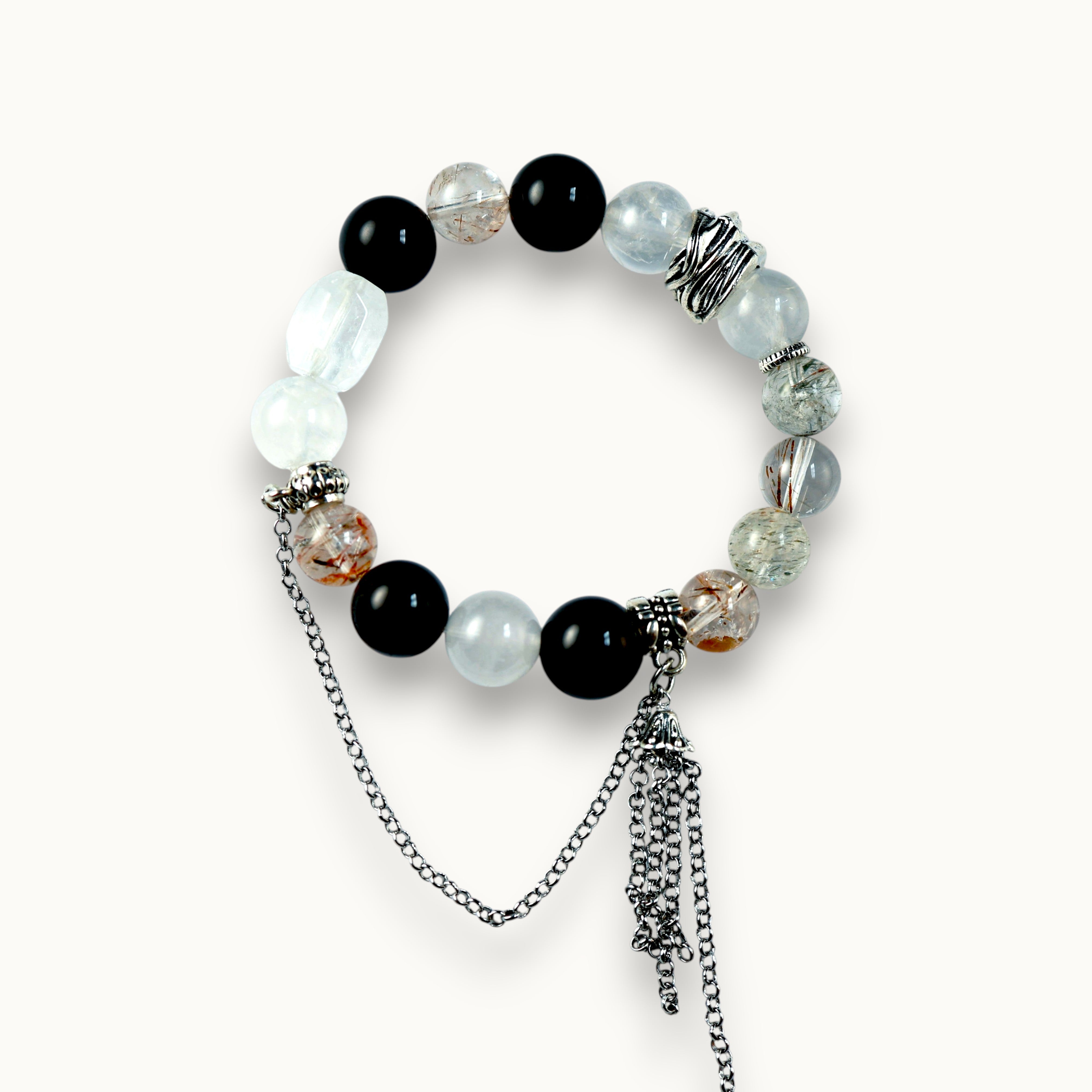 Smoky Rutilated Quartz Bracelet                                   Protection | Wealth | Focus