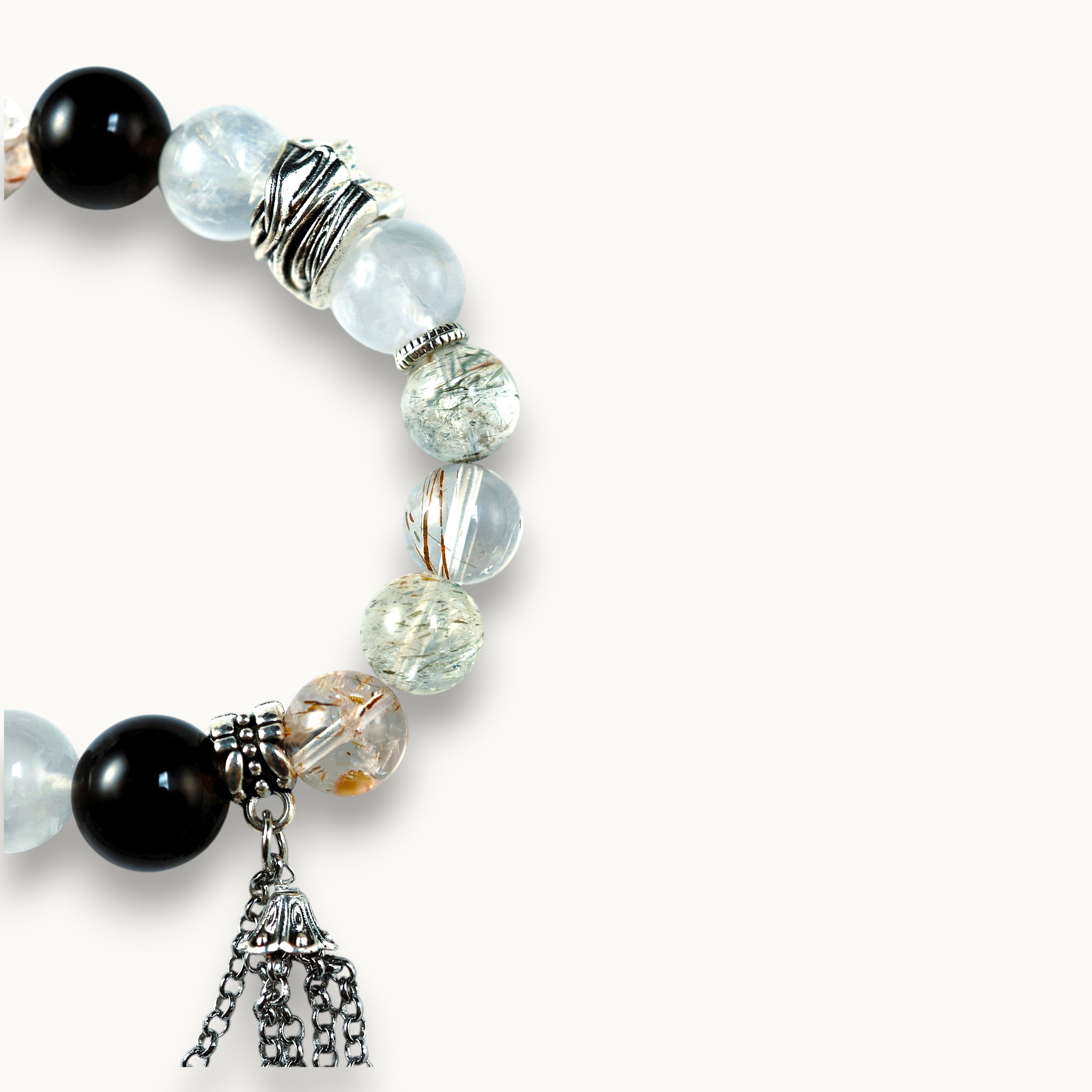Smoky Rutilated Quartz Bracelet                                   Protection | Wealth | Focus