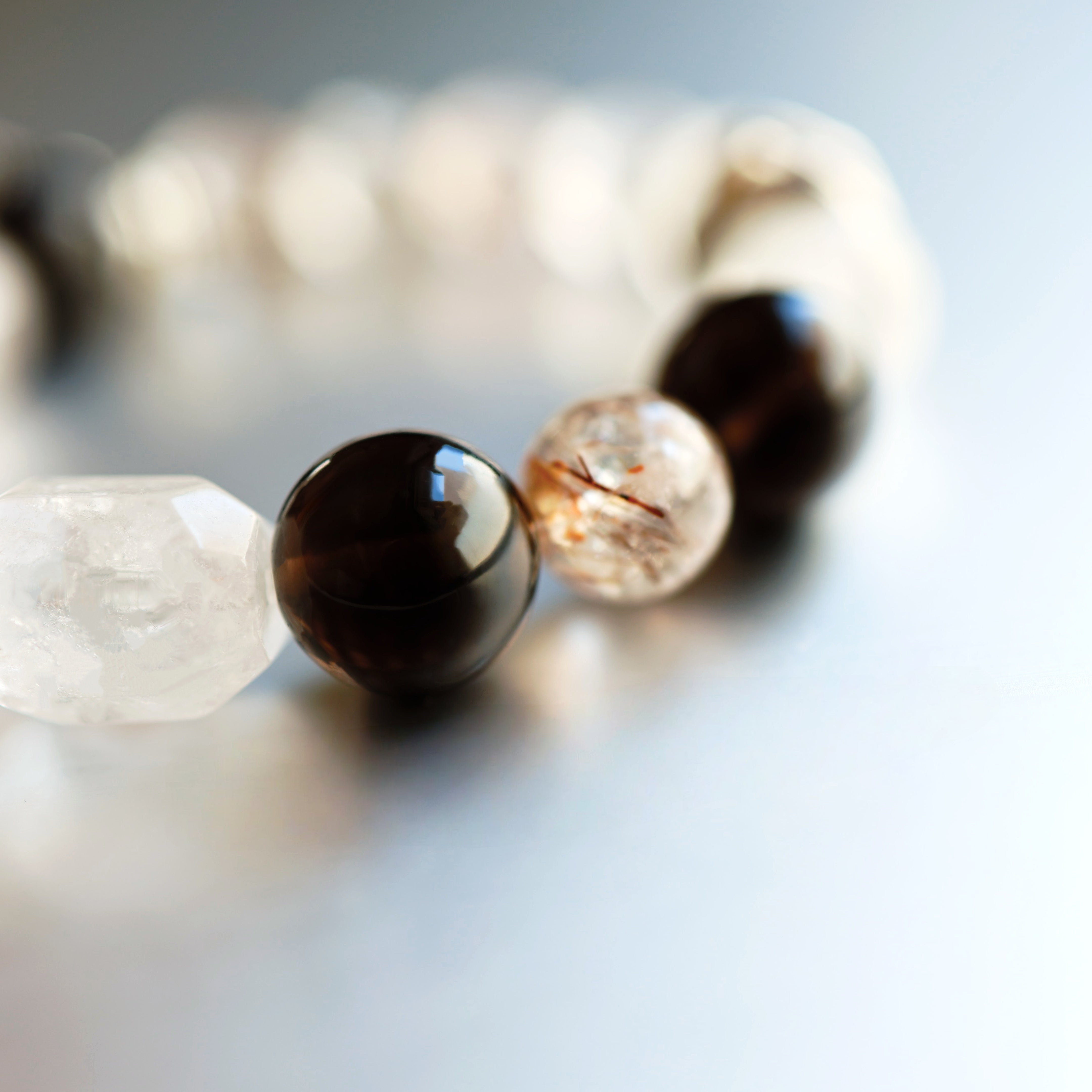 Smoky Rutilated Quartz Bracelet                                   Protection | Wealth | Focus