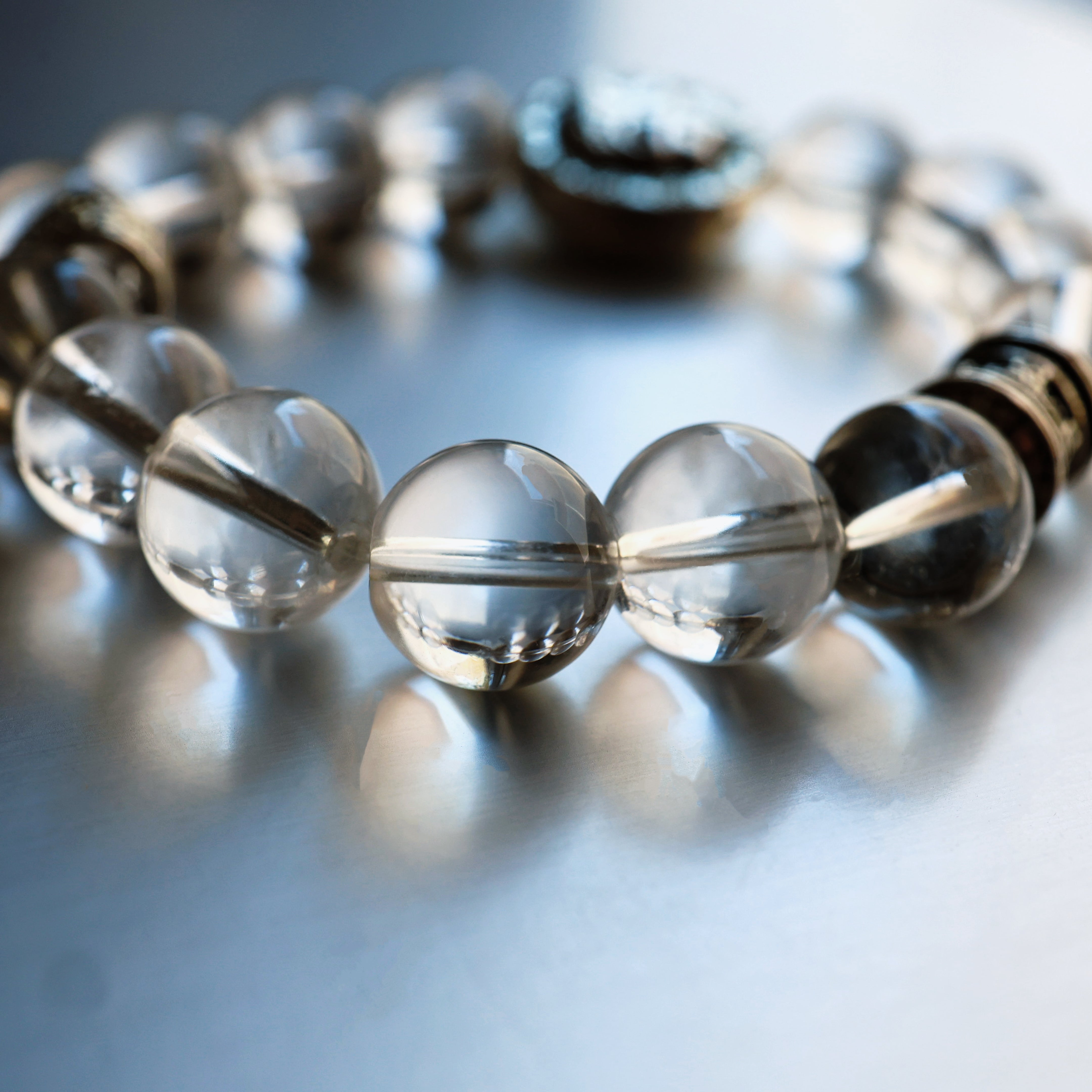Himalayan White Crystal Bracelet | Purification · Clarity · Immunity