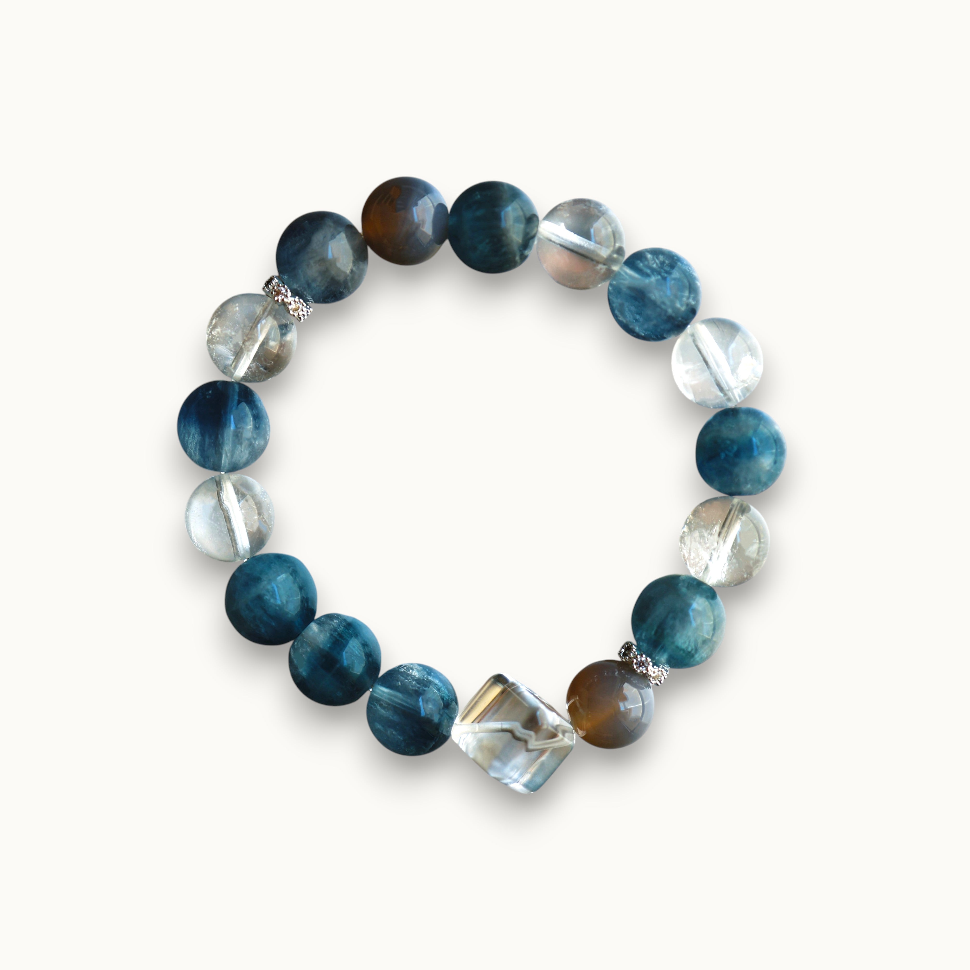 Aquamarine Crystal Bracelet | Communication · Calm · Courage