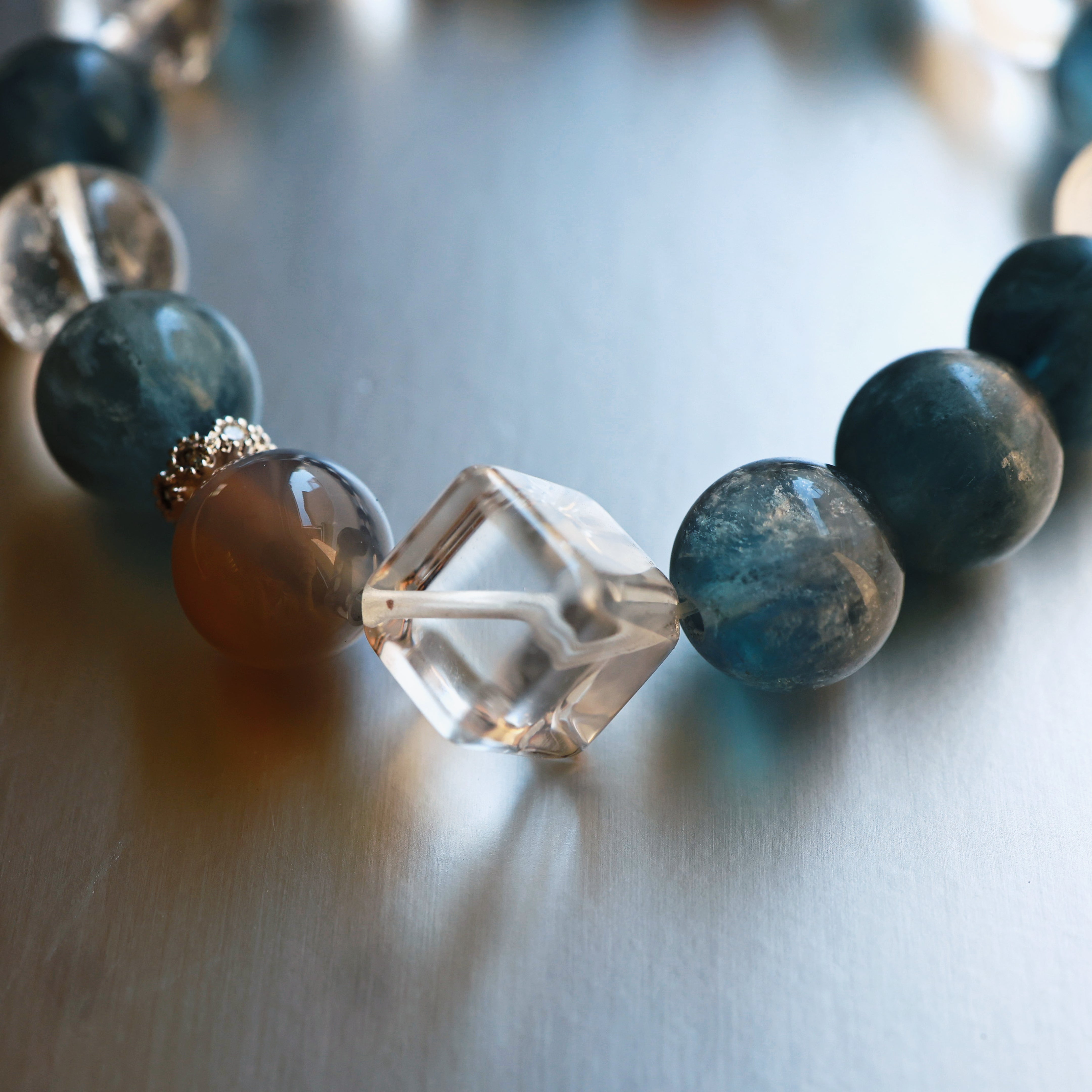 Aquamarine Crystal Bracelet | Communication · Calm · Courage