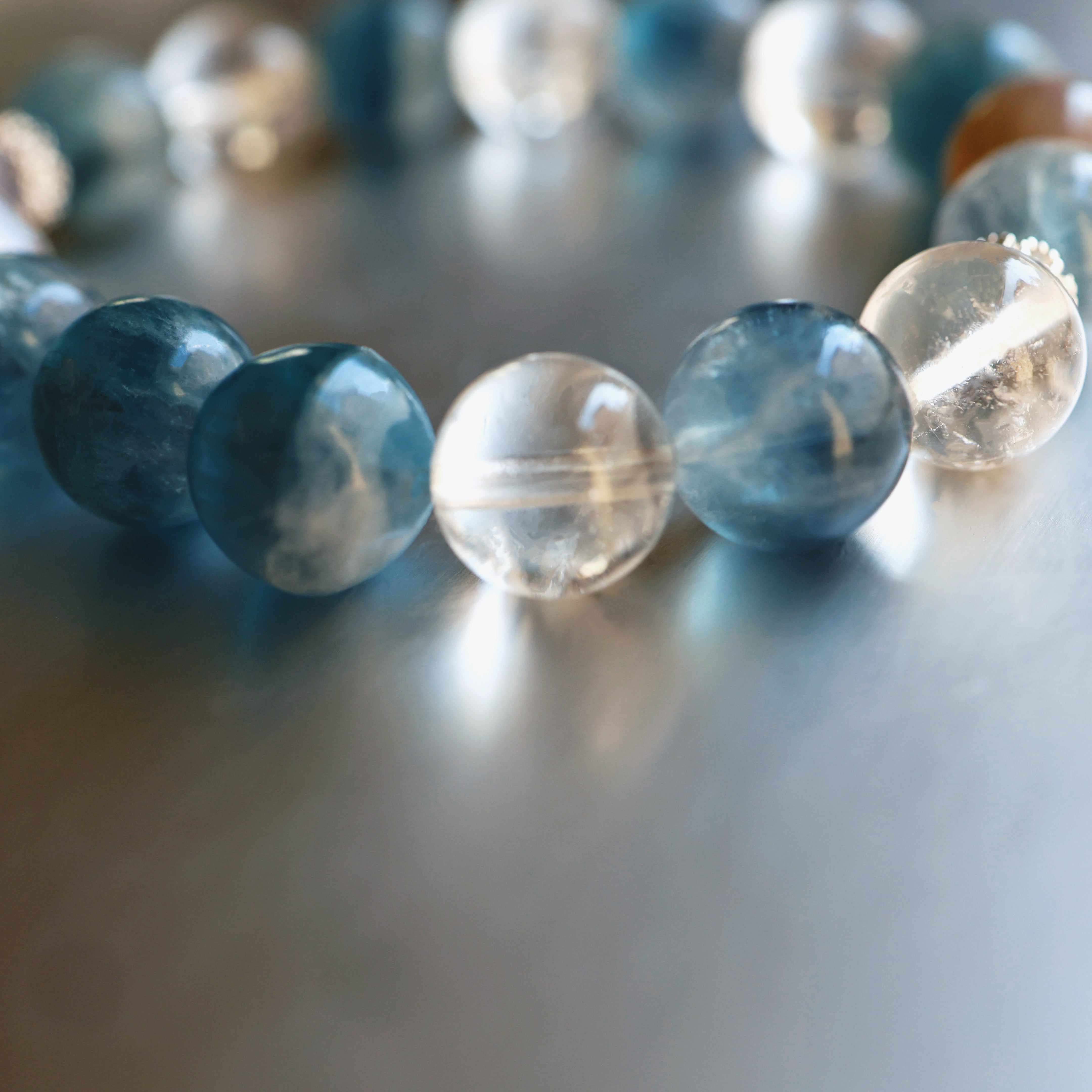 Aquamarine Crystal Bracelet | Communication · Calm · Courage
