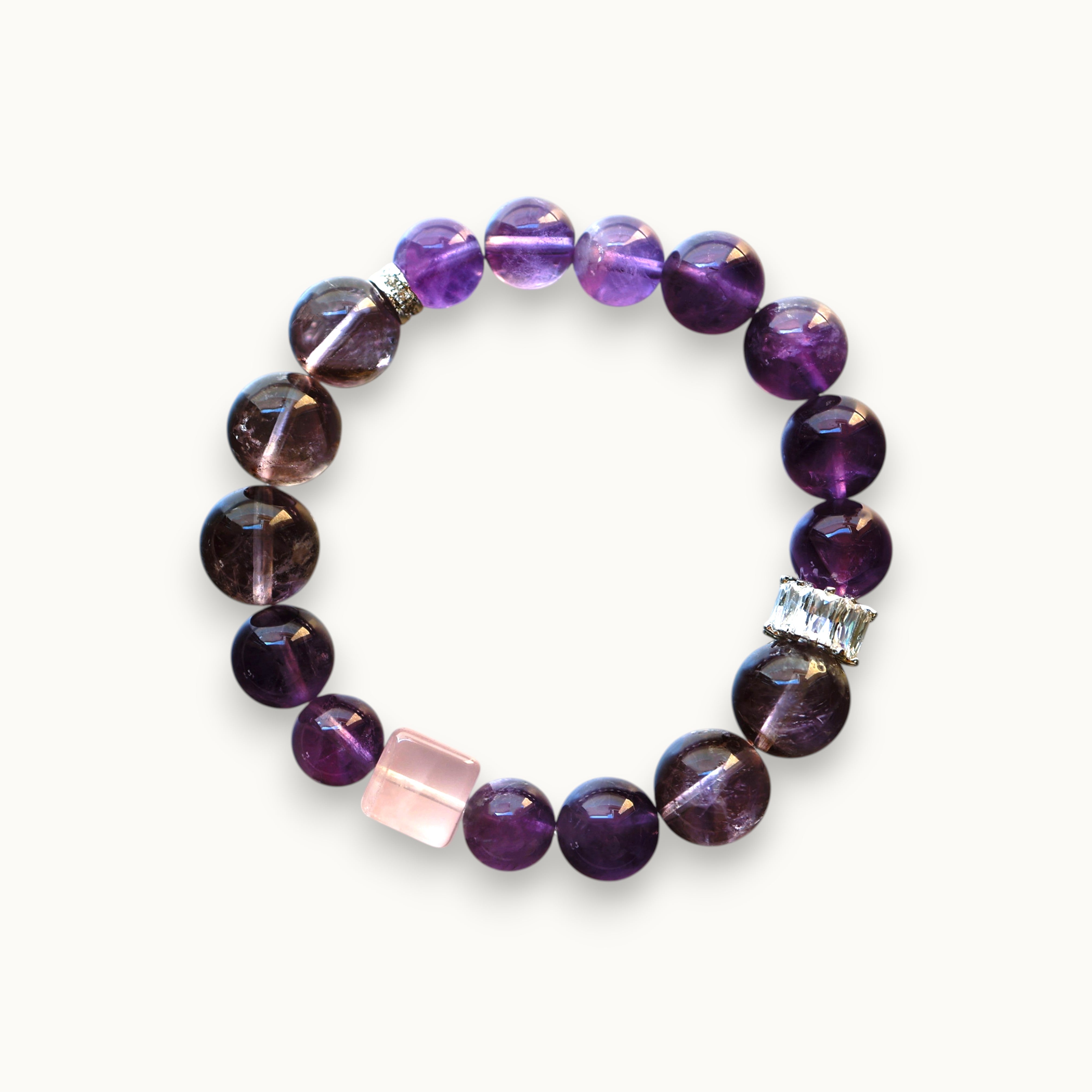 Lavender Amethyst Bracelet | Calmness · Balance · Positive Energy
