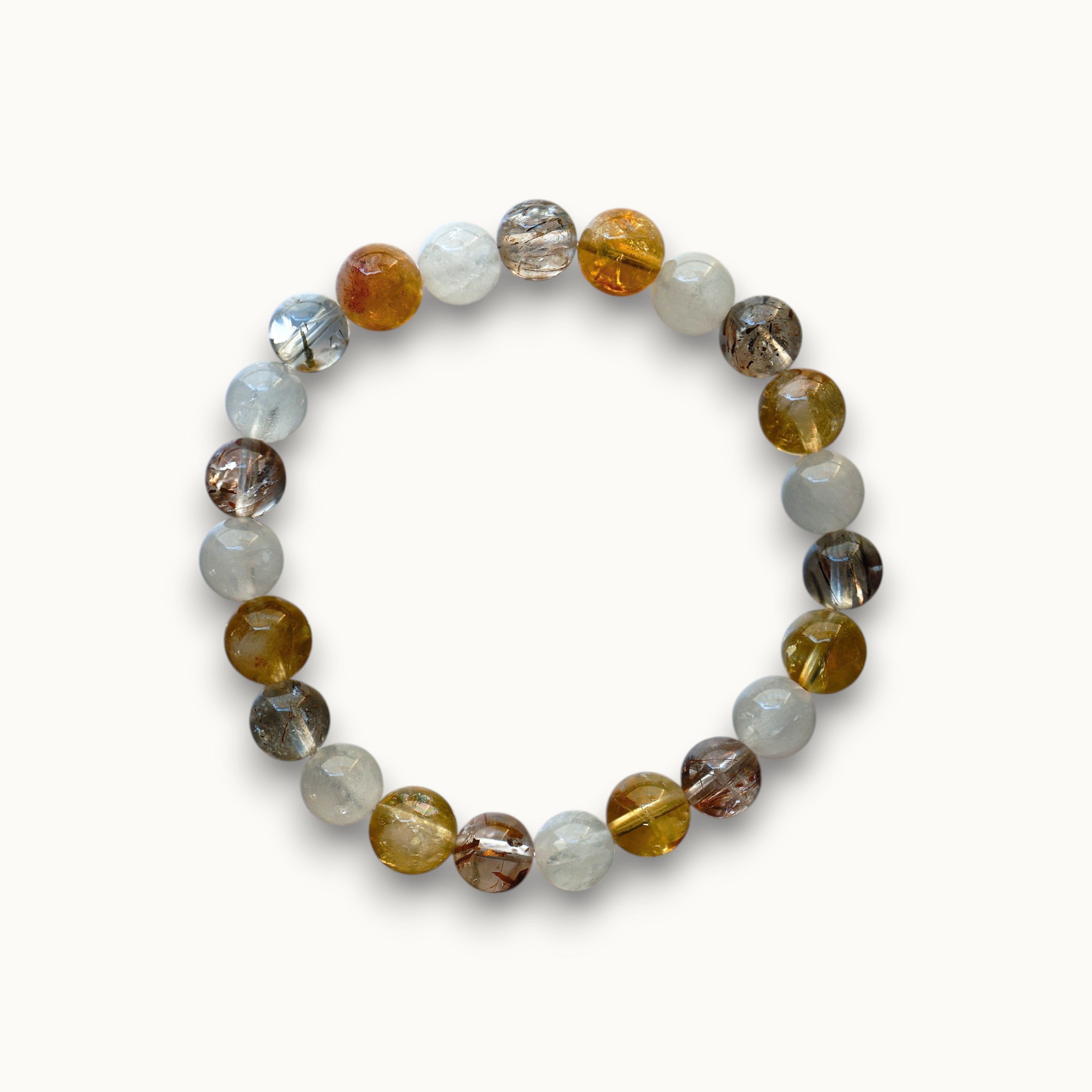 Yellow Azeztulite Bracelet | Supports Wealth Growth · Boosts Confidence. Attracts Good Fortune