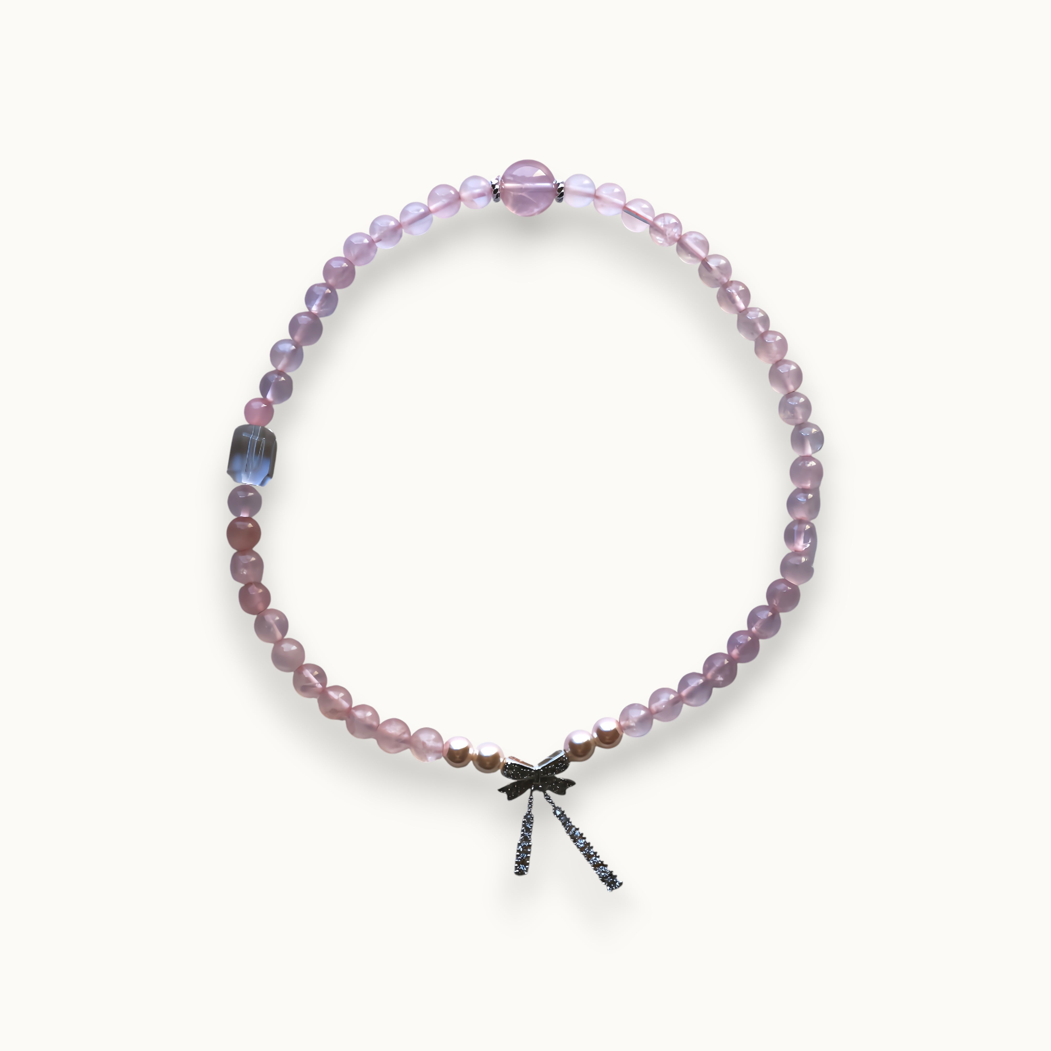 Rose Phantom Quartz Double Layer Bracelet | Attracts Love · Boosts Charm · Supports Emotional Healing