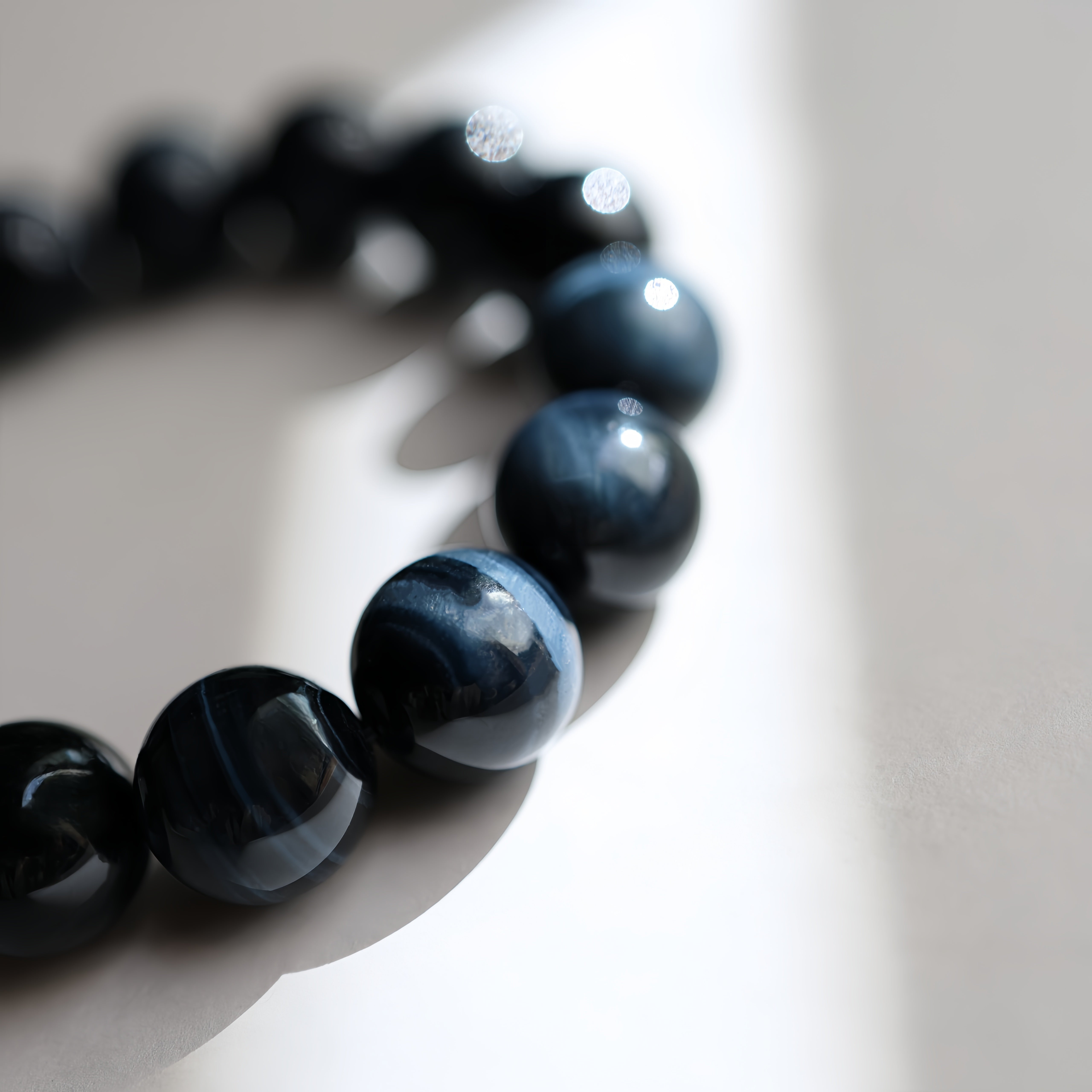 Blue Tiger’s Eye Crystal Bracelet | Anxiety Relief . Mental Clarity . Energy Protection
