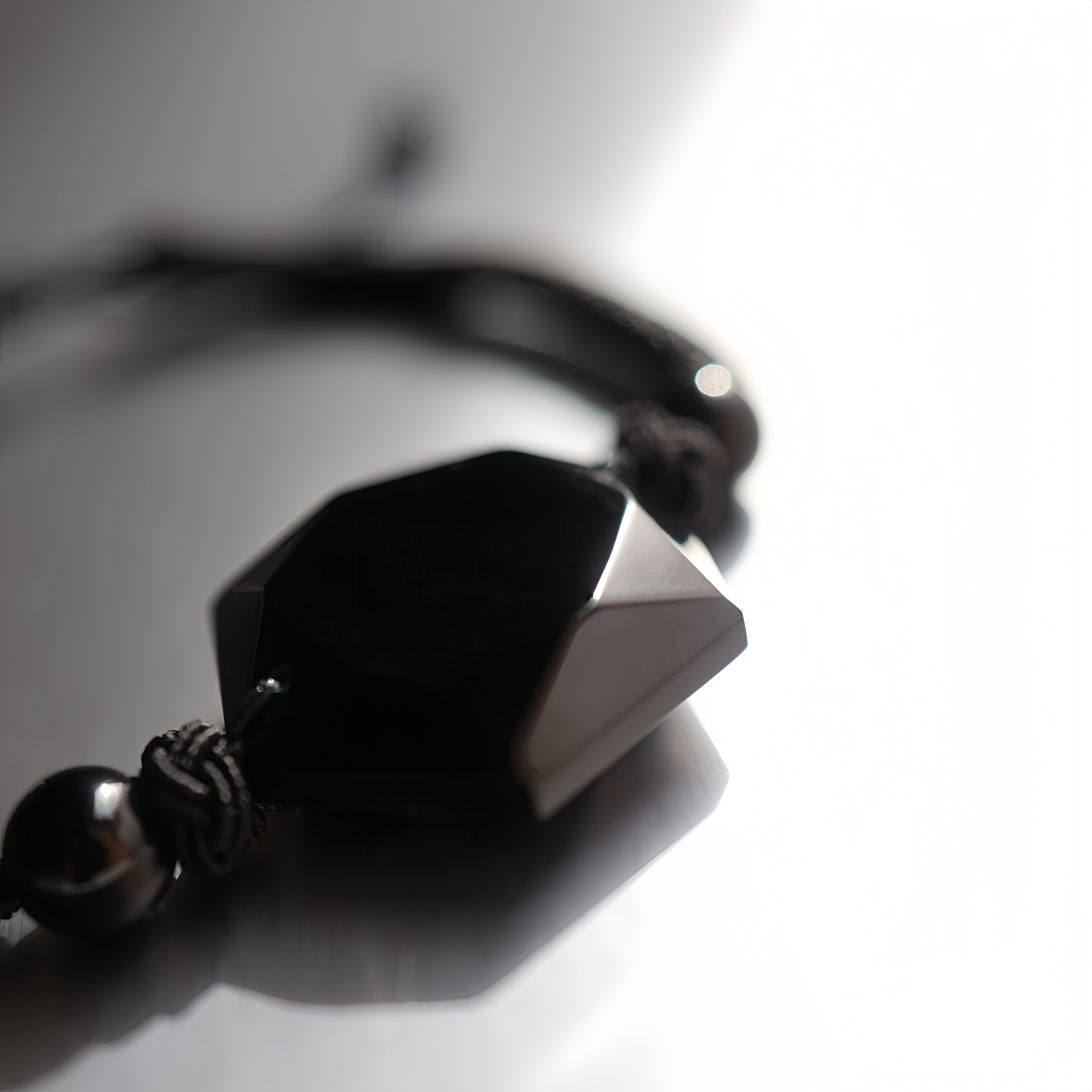 Natural Black Obsidian Bracelet | Calm · Clarity · Protection