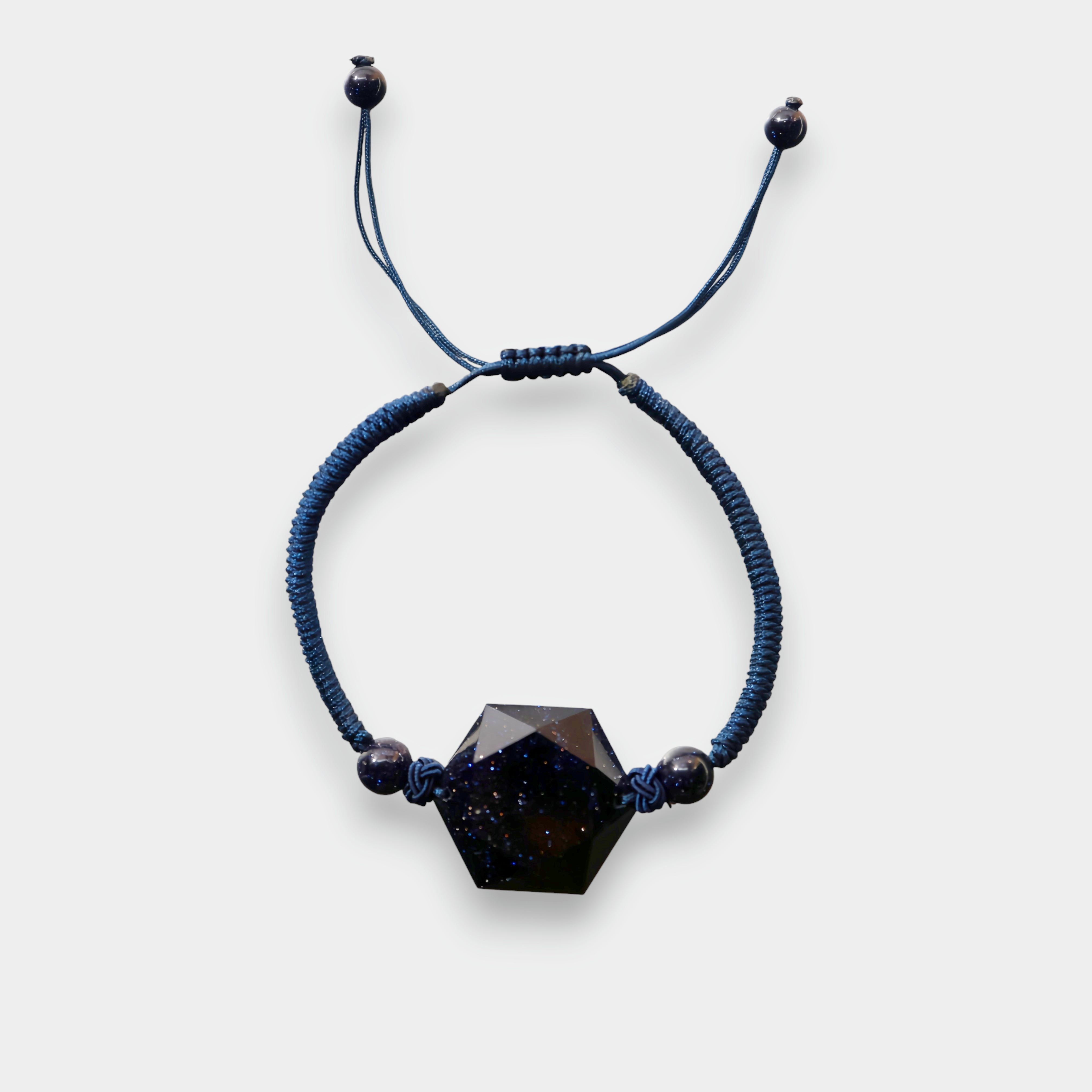 Natural Blue Sandstone Bracelet | Confidence · Calm · Positive Energy