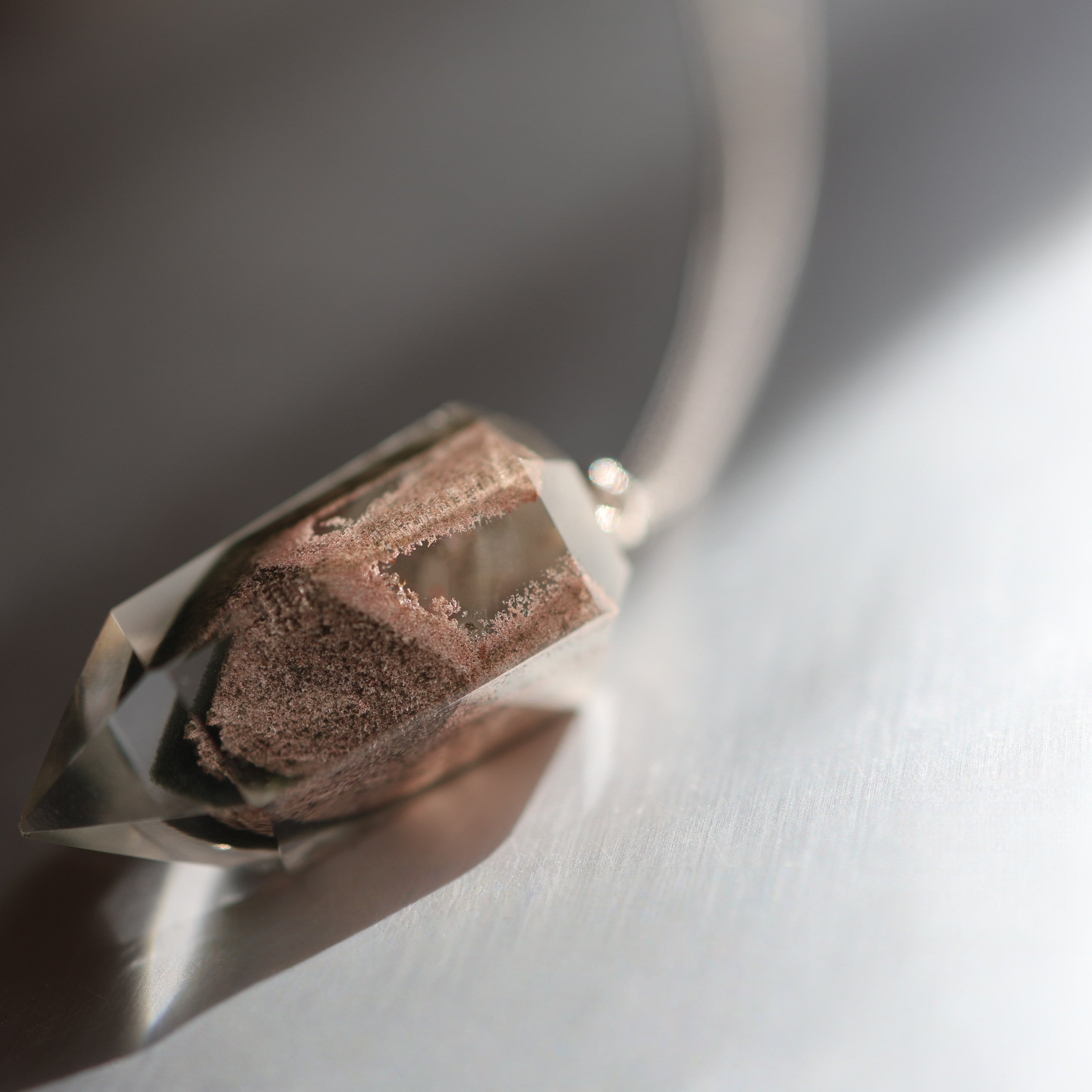 Natural Four Seasons Phantom Quartz Necklace | Wealth · Career · Study Support