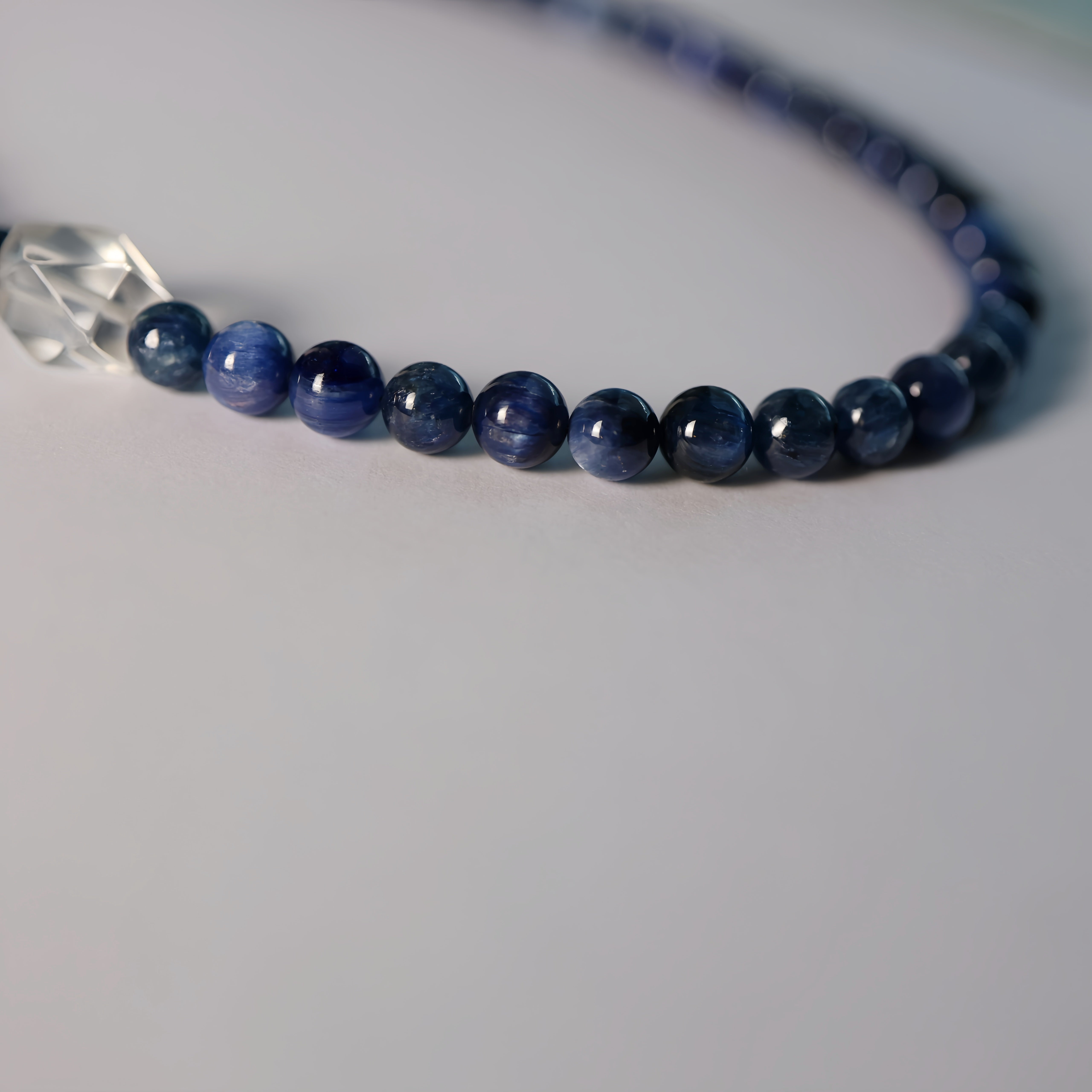 Kyanite & Clear Quartz Necklace | Stone of Faith · Clarity · Balance