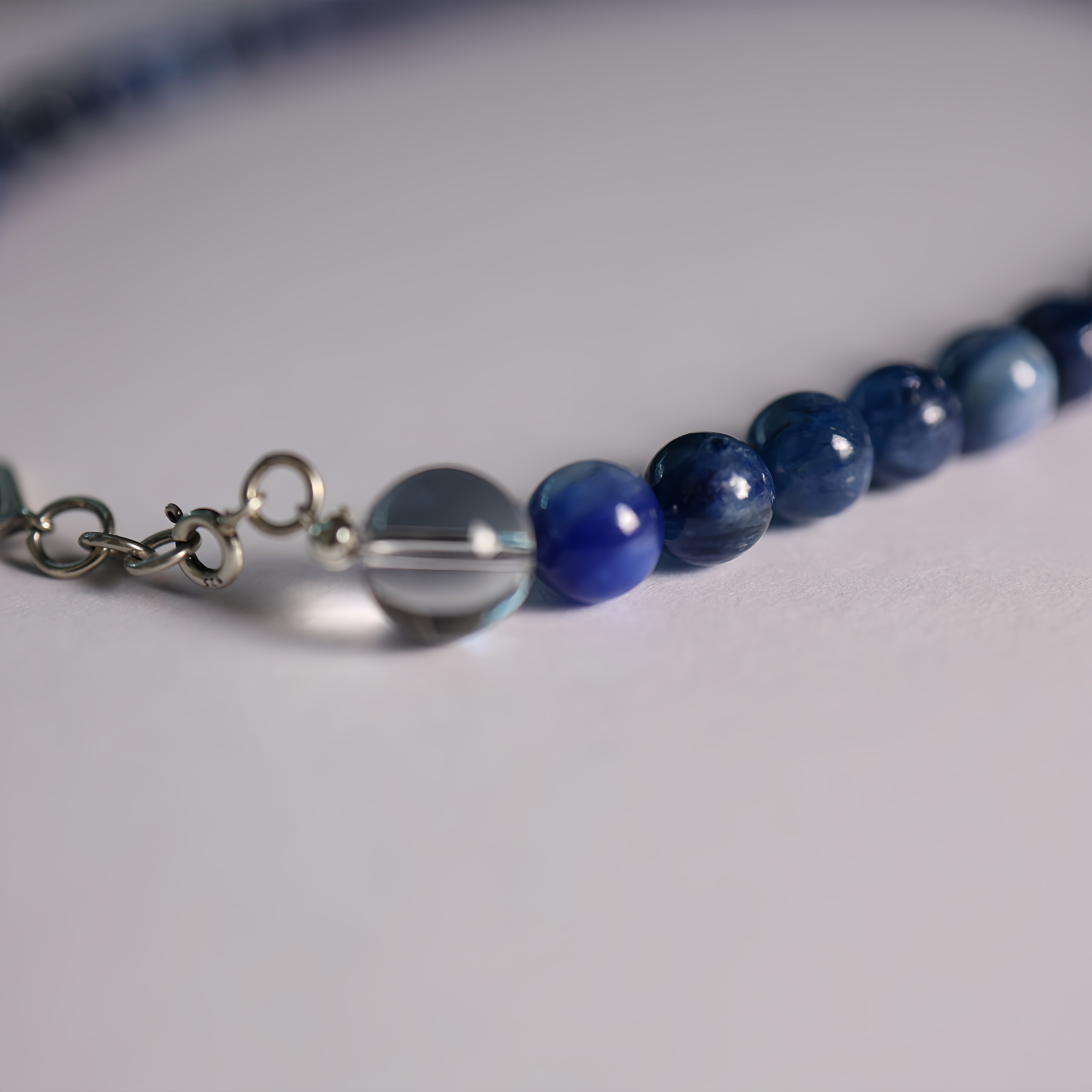 Kyanite & Clear Quartz Necklace | Stone of Faith · Clarity · Balance