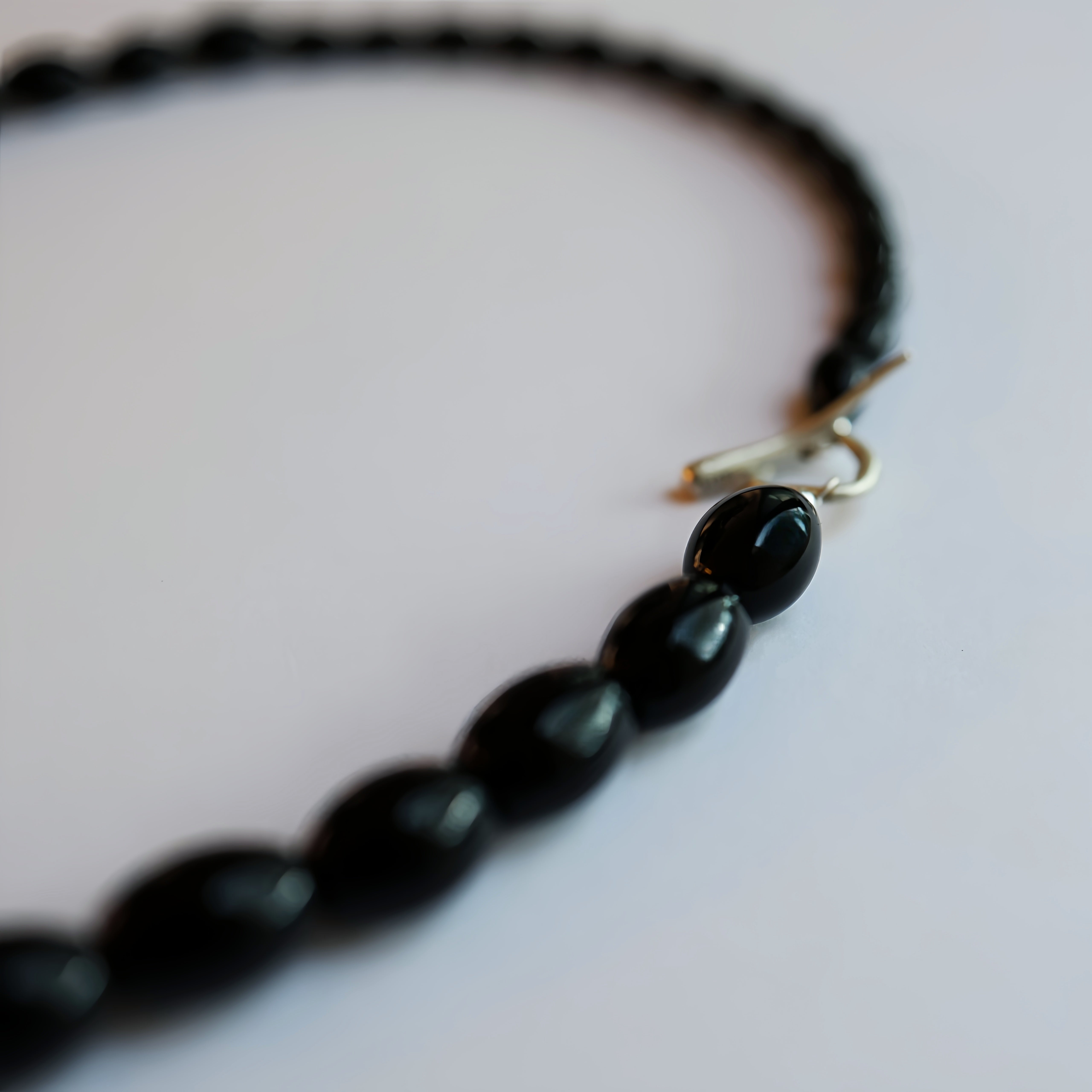 Black Agate Necklace | Stone of Longevity · Protection · Calm Energy