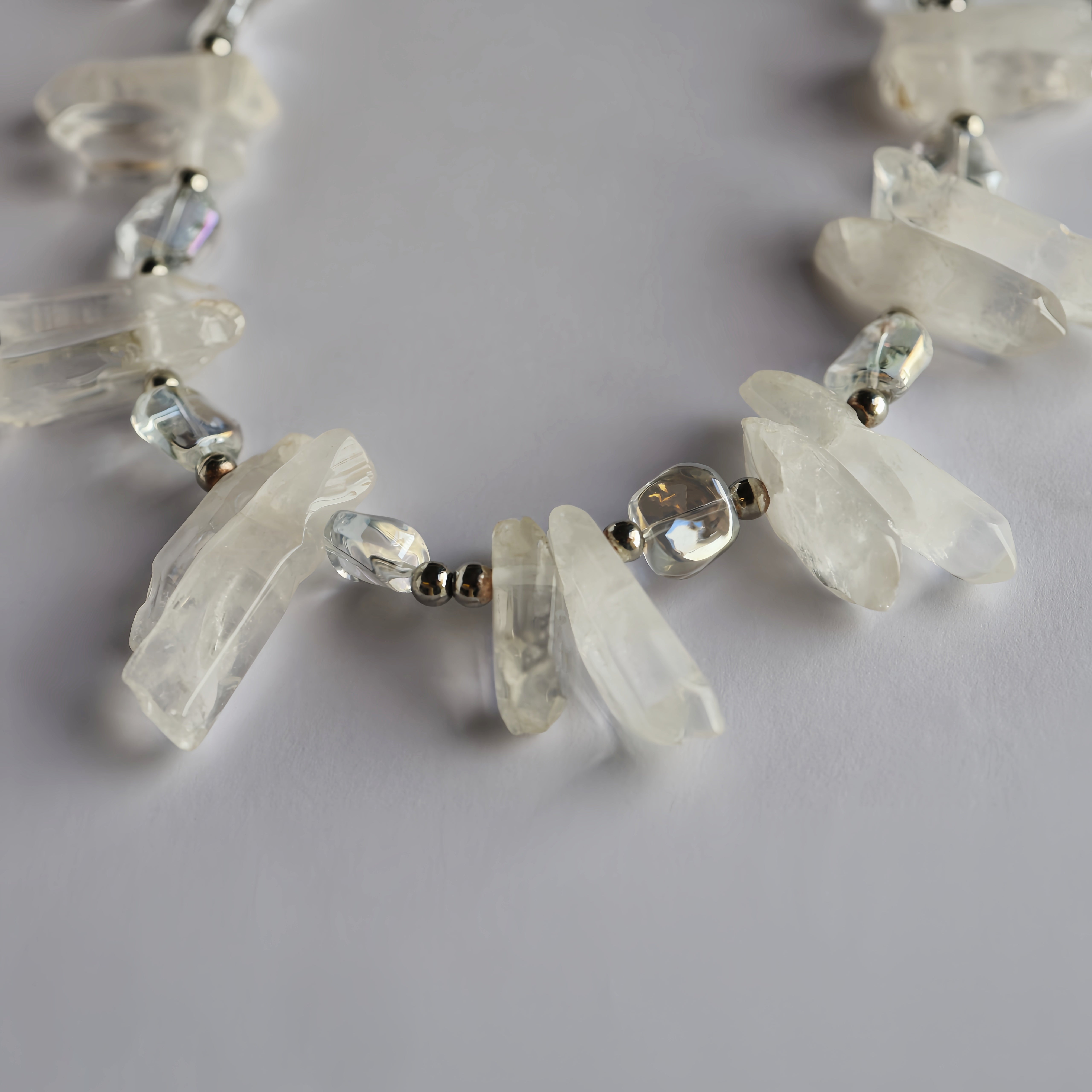 Natural Clear Quartz Point Necklace | Clarity · Energy Amplifier · Focus