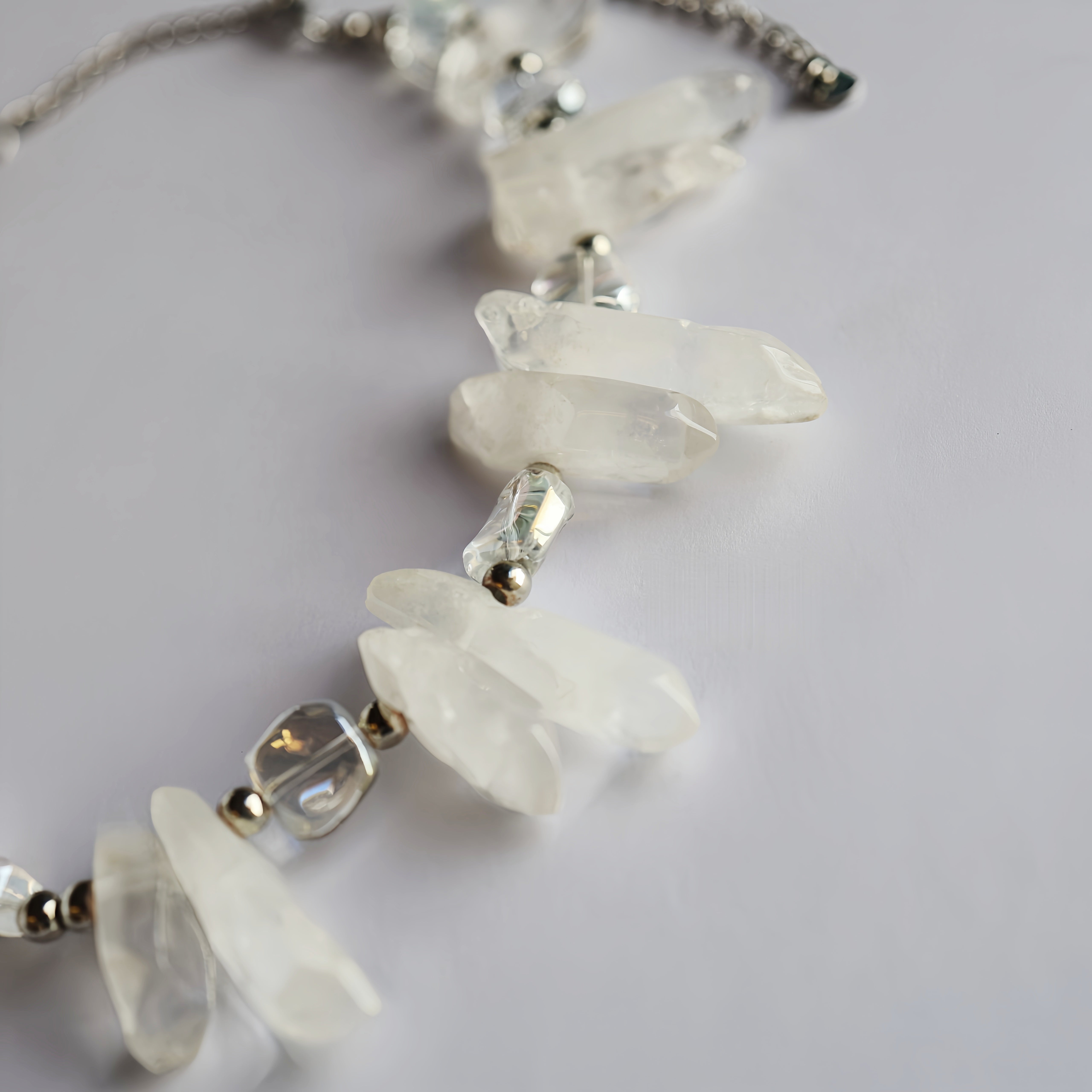 Natural Clear Quartz Point Necklace | Clarity · Energy Amplifier · Focus