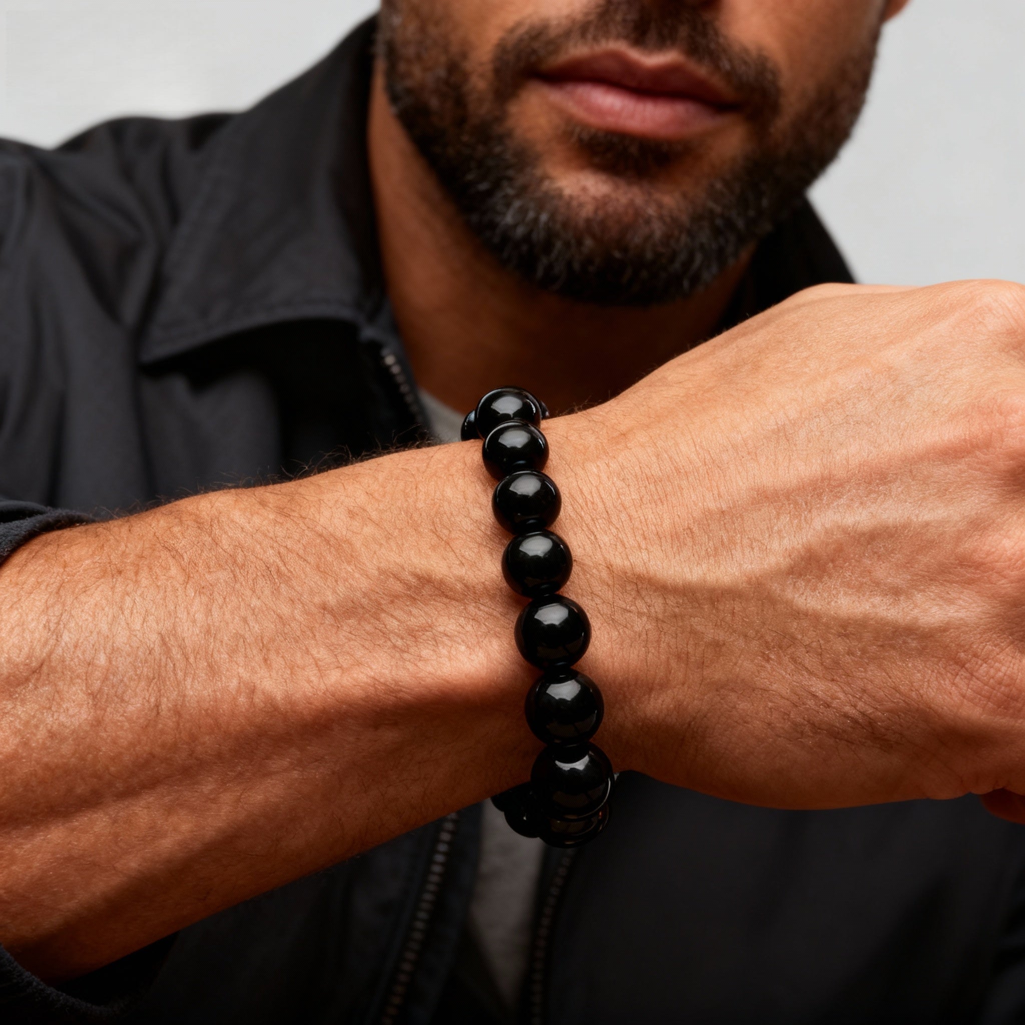 Natural Black Obsidian Bracelet | Energy Protection · Grounding · Emotional Balance