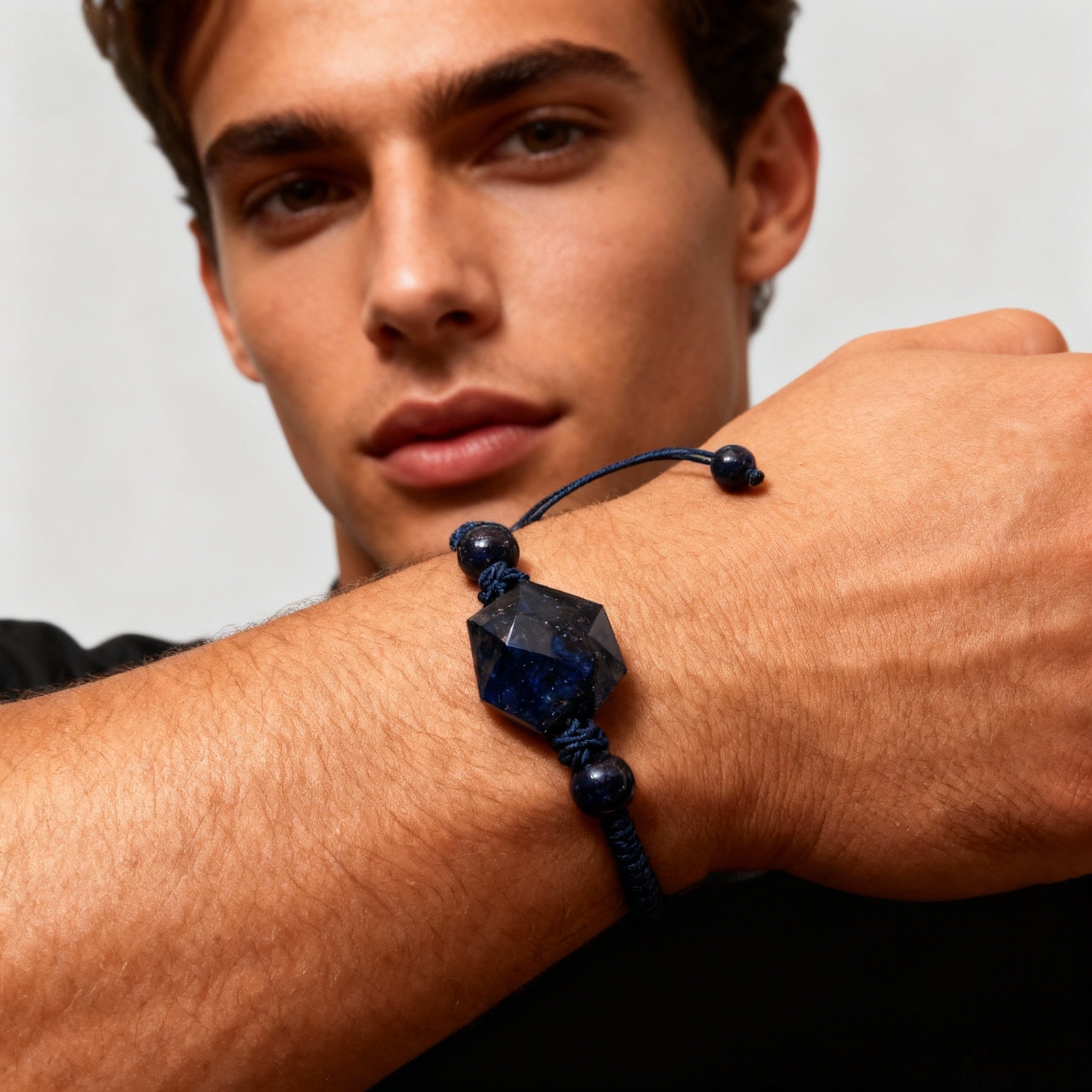 Natural Blue Sandstone Bracelet | Confidence · Calm · Positive Energy