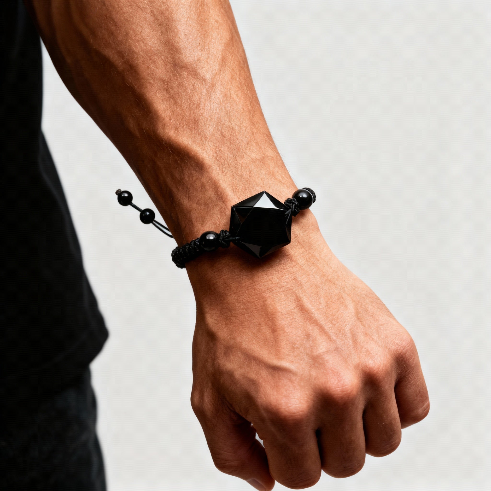Natural Black Obsidian Bracelet | Calm · Clarity · Protection