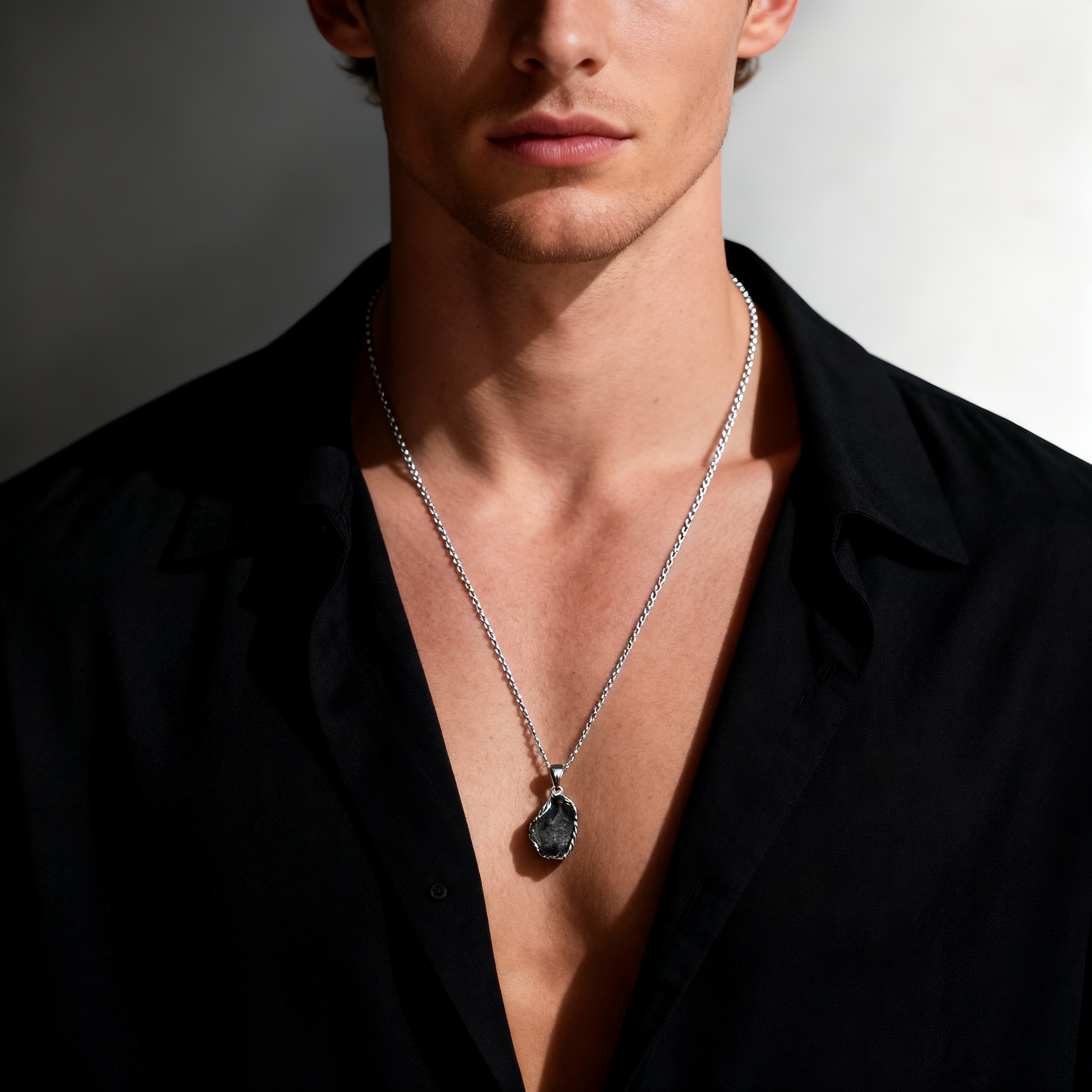 Black Rutilated Quartz Necklace | Strength · Leadership · Clarity