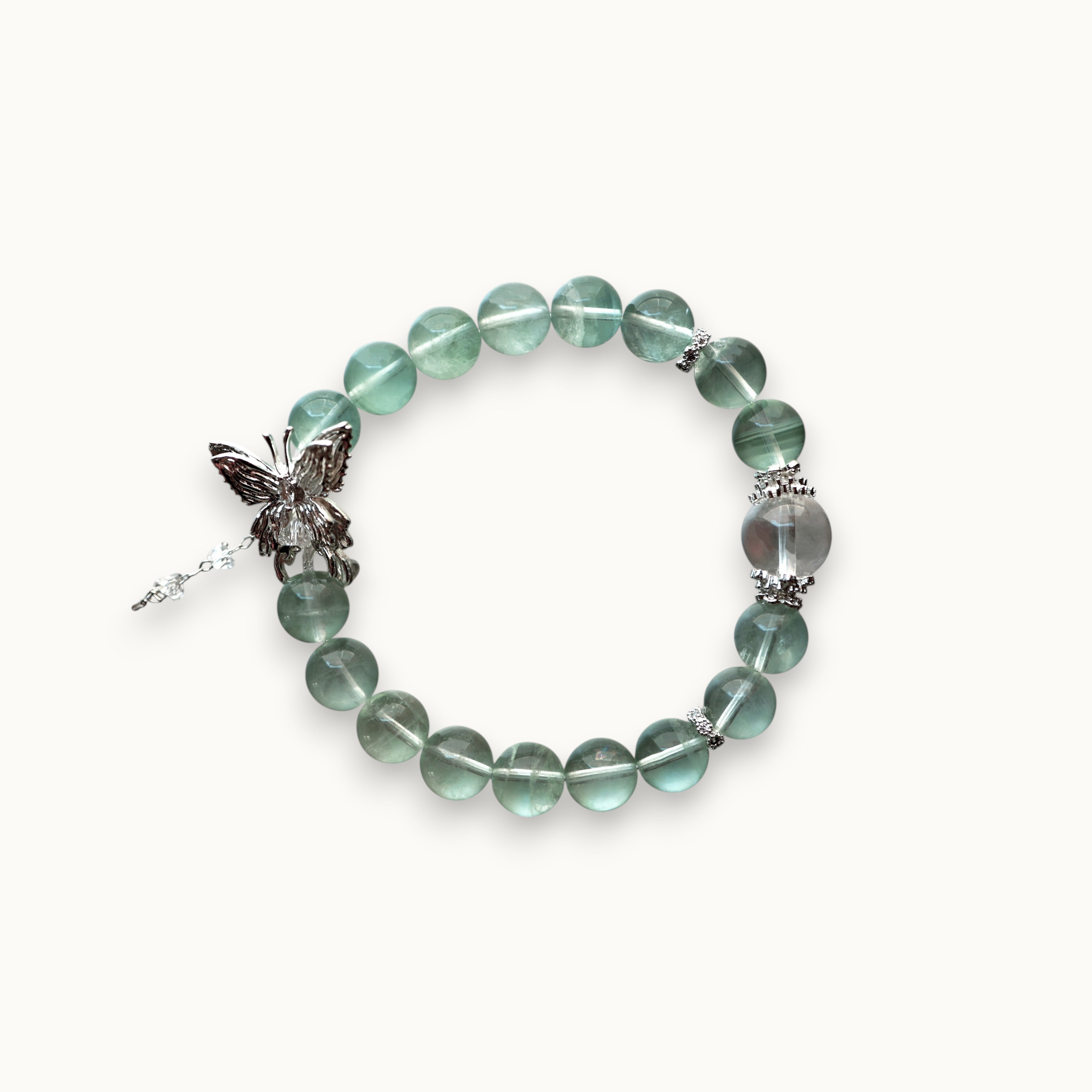 Green Azeztulite Crystal Bracelet | Emotional Healing · Spiritual Growth · Cleansing